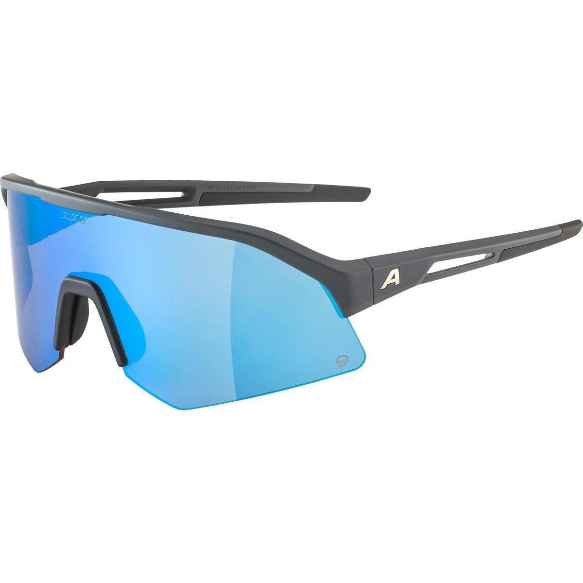 Picture of Alpina Sonic HR Q Glasses - midnight-grey matt / mirror blue