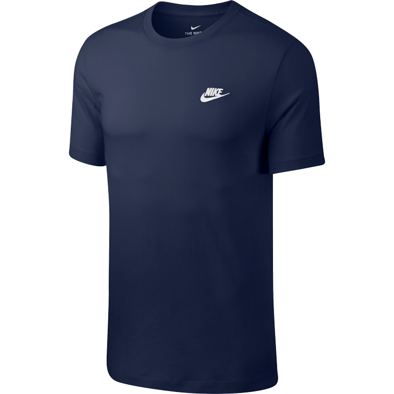 Productfoto van Nike Sportswear Club T-Shirt Heren - midnight navy/white AR4997-410