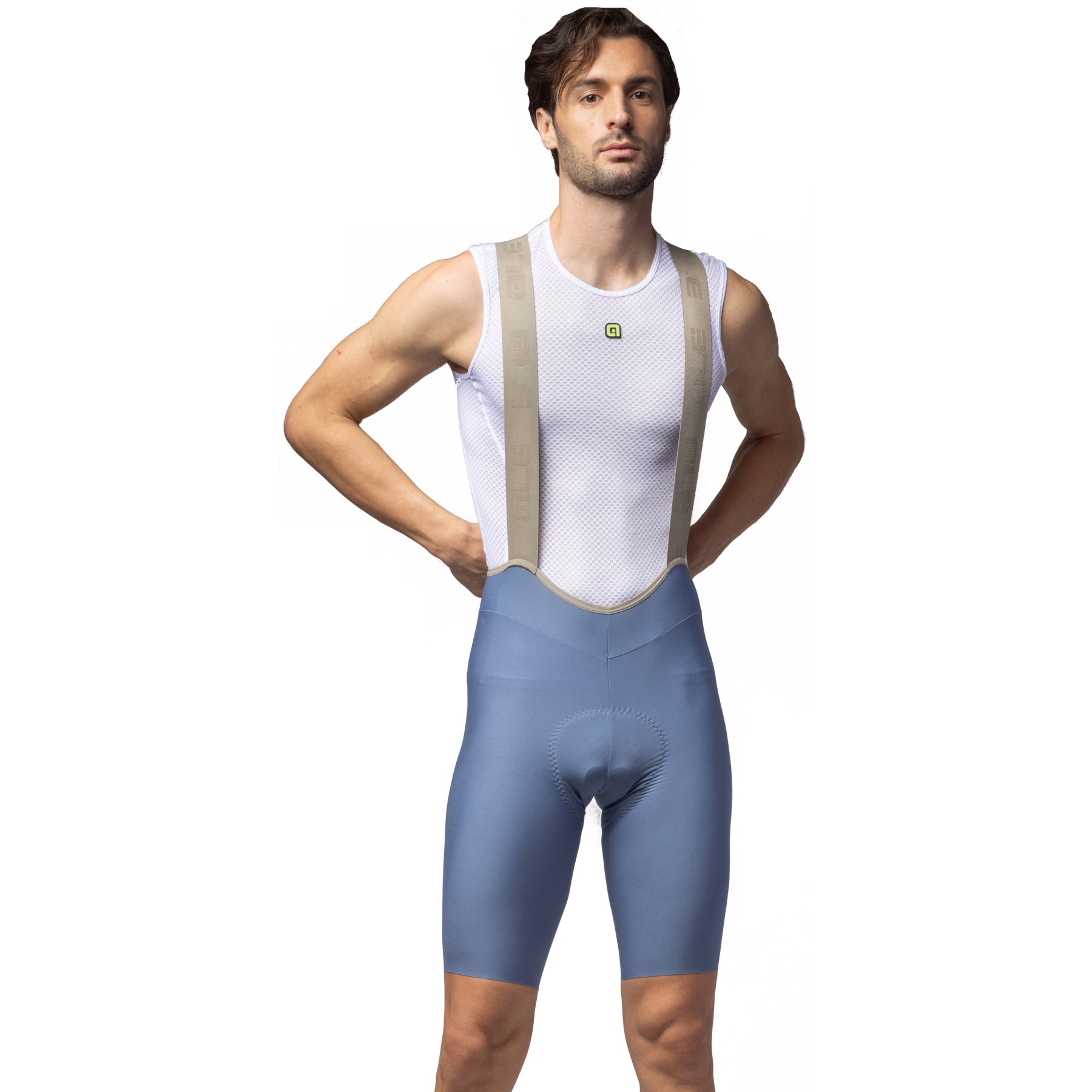 Productfoto van Alé PR-E Master 2.0 Fietsshorts met bretels Heren - steel blue