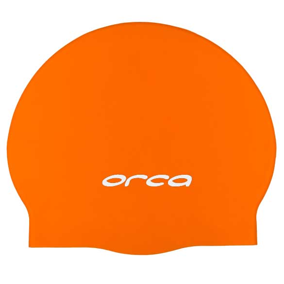 Foto de Orca Silicone Swim Cap - high vis orange