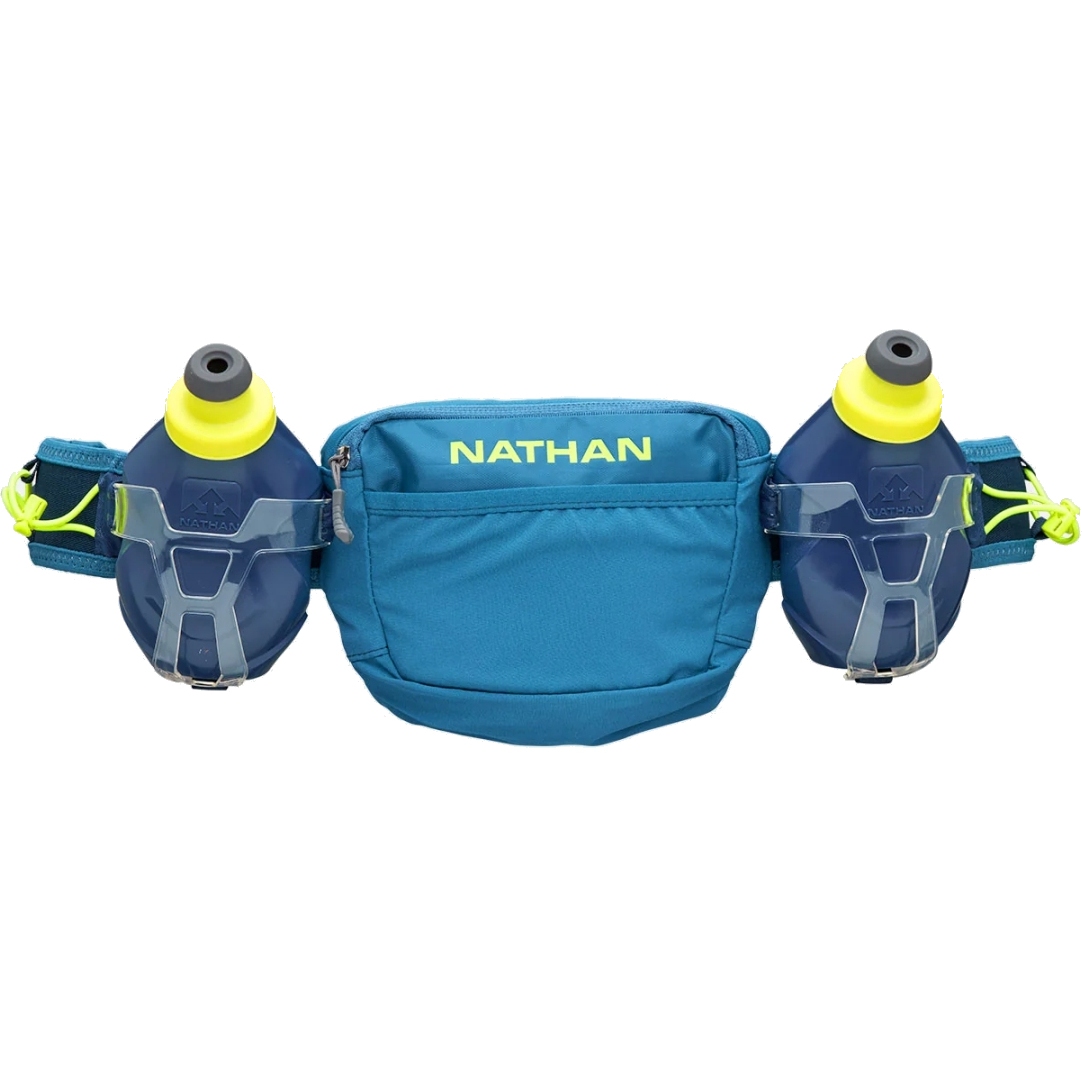 Image de Nathan Sports Sac Banane d’Hydratation  - TrailMix Plus 3.0 - Deep Blue/Safety Yellow
