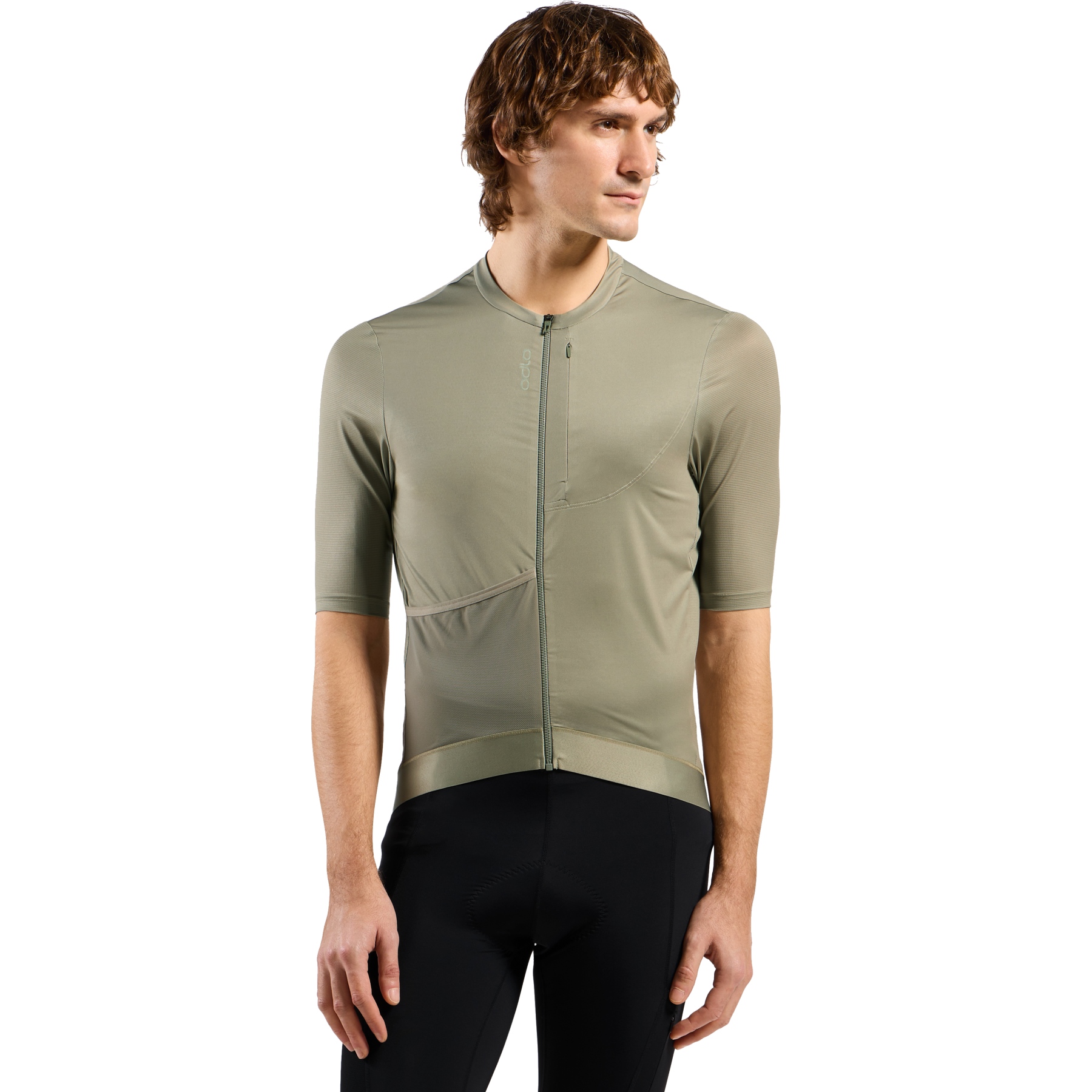 Immagine prodotto da Odlo Maglia da Ciclismo a Zip Intera Uomo - Explorer Pro Chill-Tec - vetiver