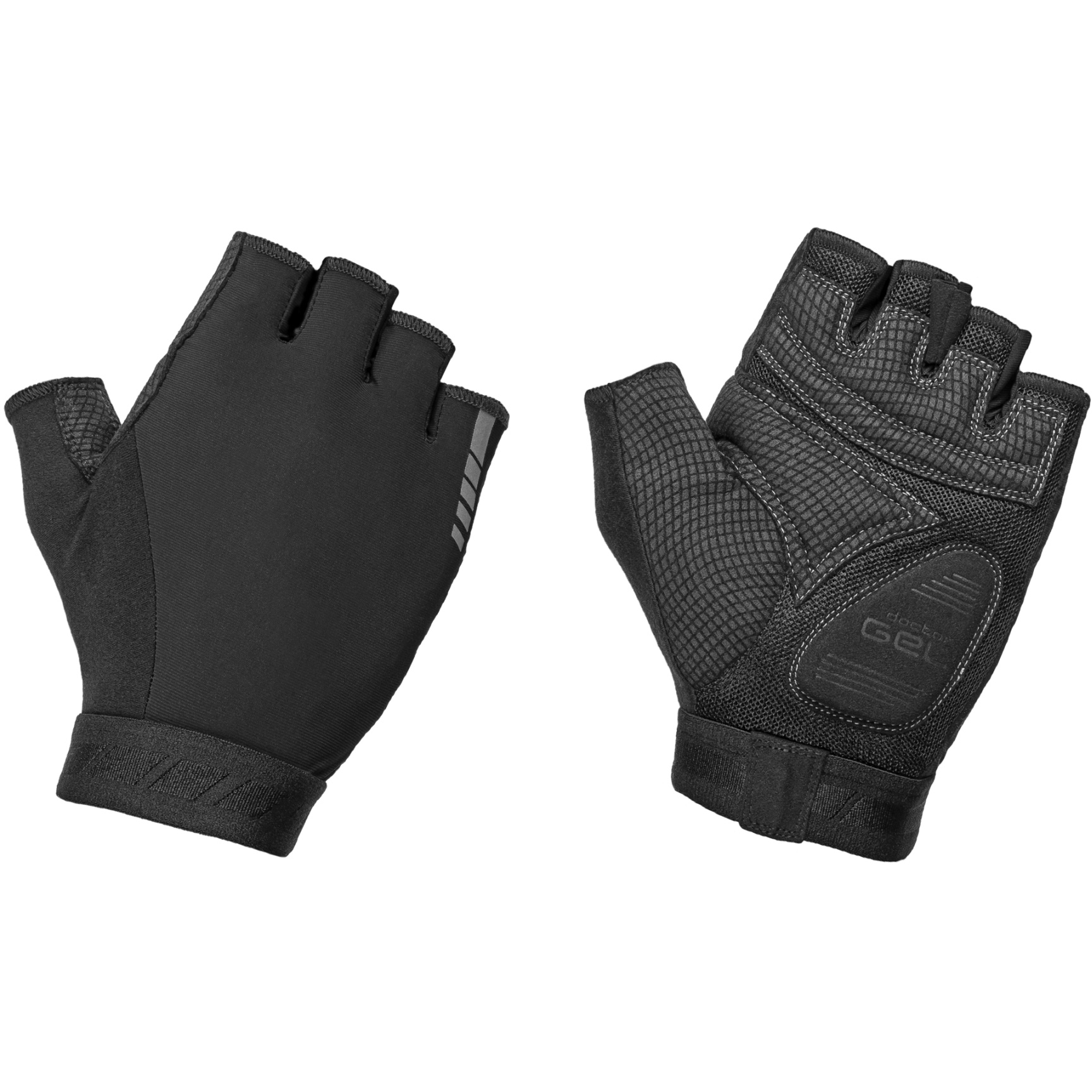 Produktbild von GripGrab WorldCup Gepolstertee Kurzfinger Handschuhe 2 - Black