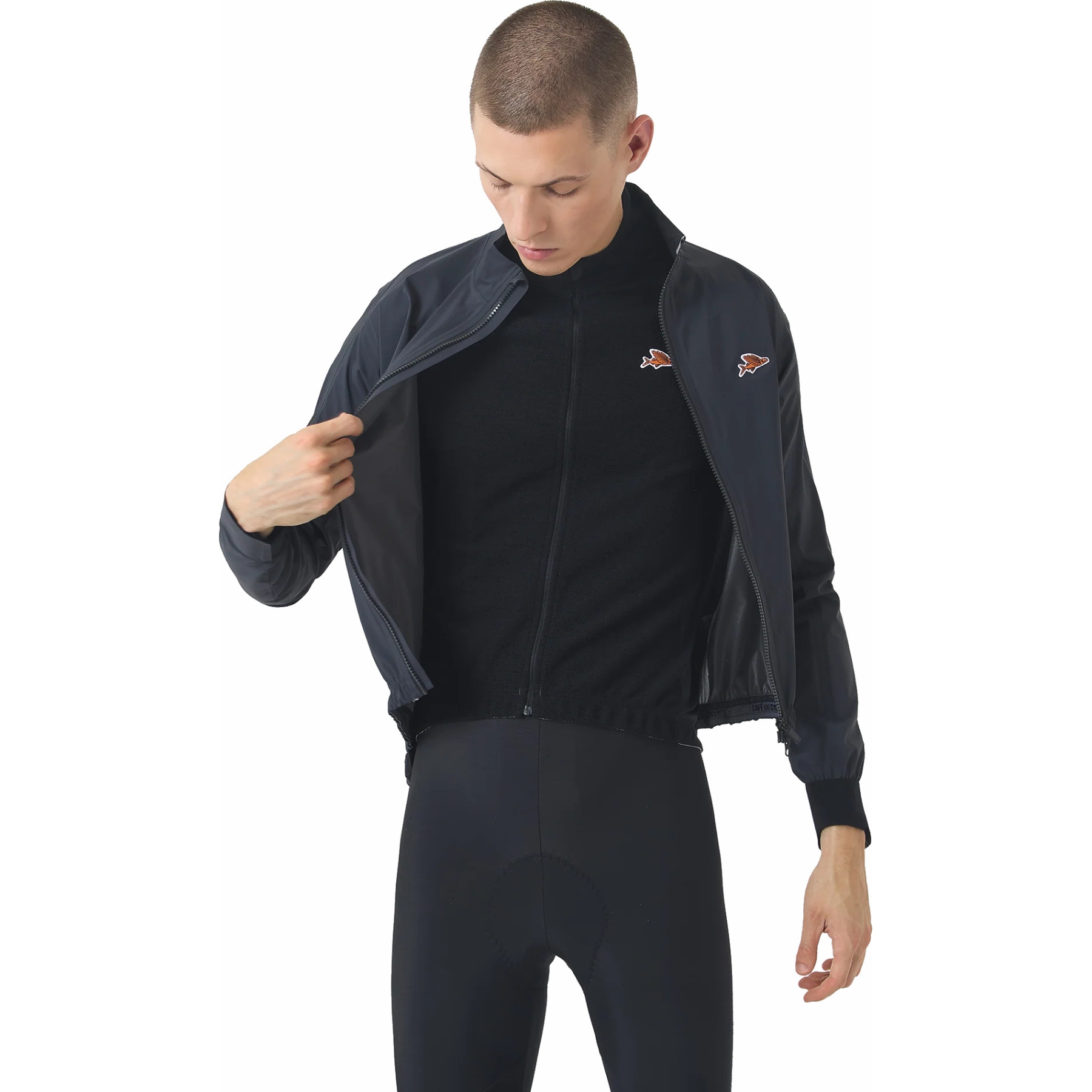 Café du Cycliste Suzette Rain Jacket Men - anthracite | BIKE24