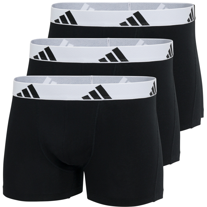 спортивное нижнее белье adidas Active Flex Cotton Trunk Men - 3 упаковки - 006 черный