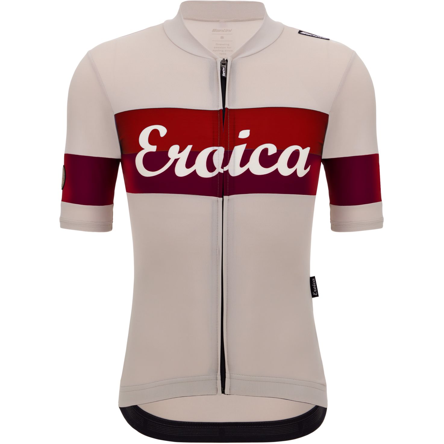 Photo produit de Santini Maillot Manches Courtes Homme - Eroica Quiete ER94075CQUIET - cappuccino CP
