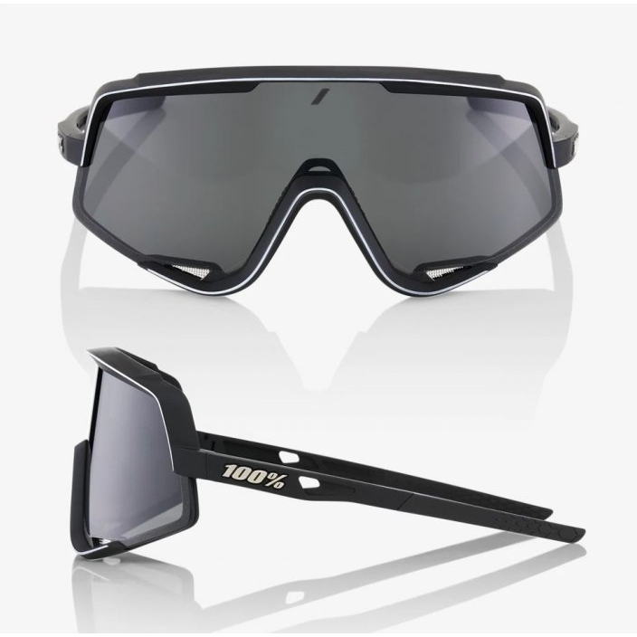 100% Glendale Glasses - Soft Tact Black - Smoke | Clear | BIKE24