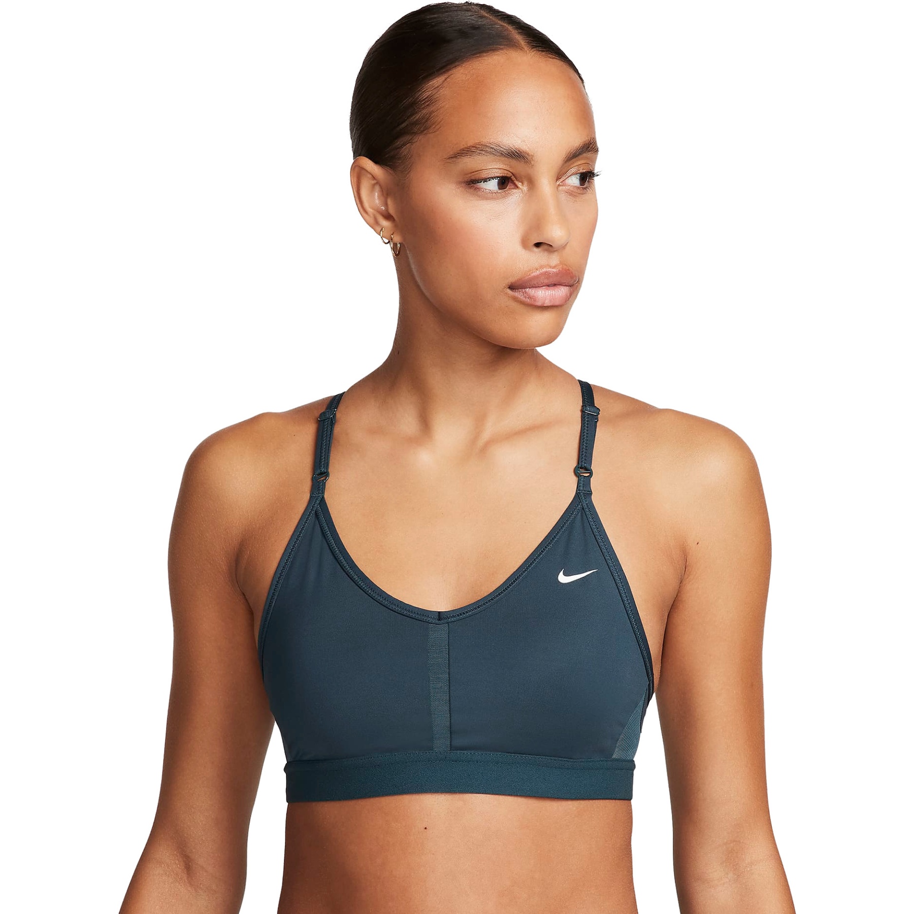Brassière de sport rembourrée à maintien supérieur avec zip avant Nike  Alpha pour femme