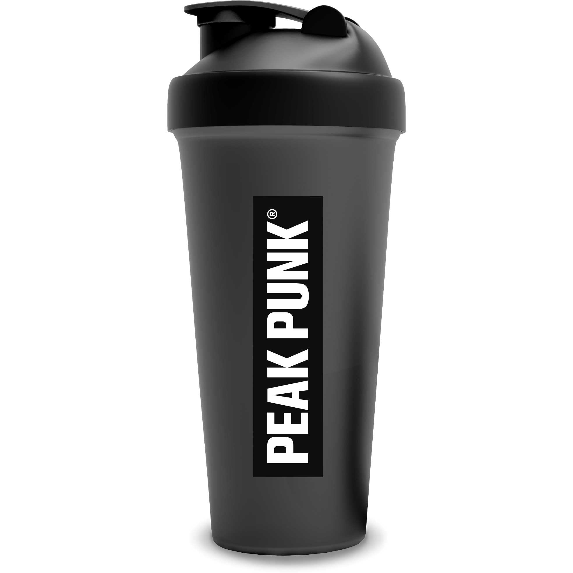 Шейкер Peak Punk Protein 600 мл, черный