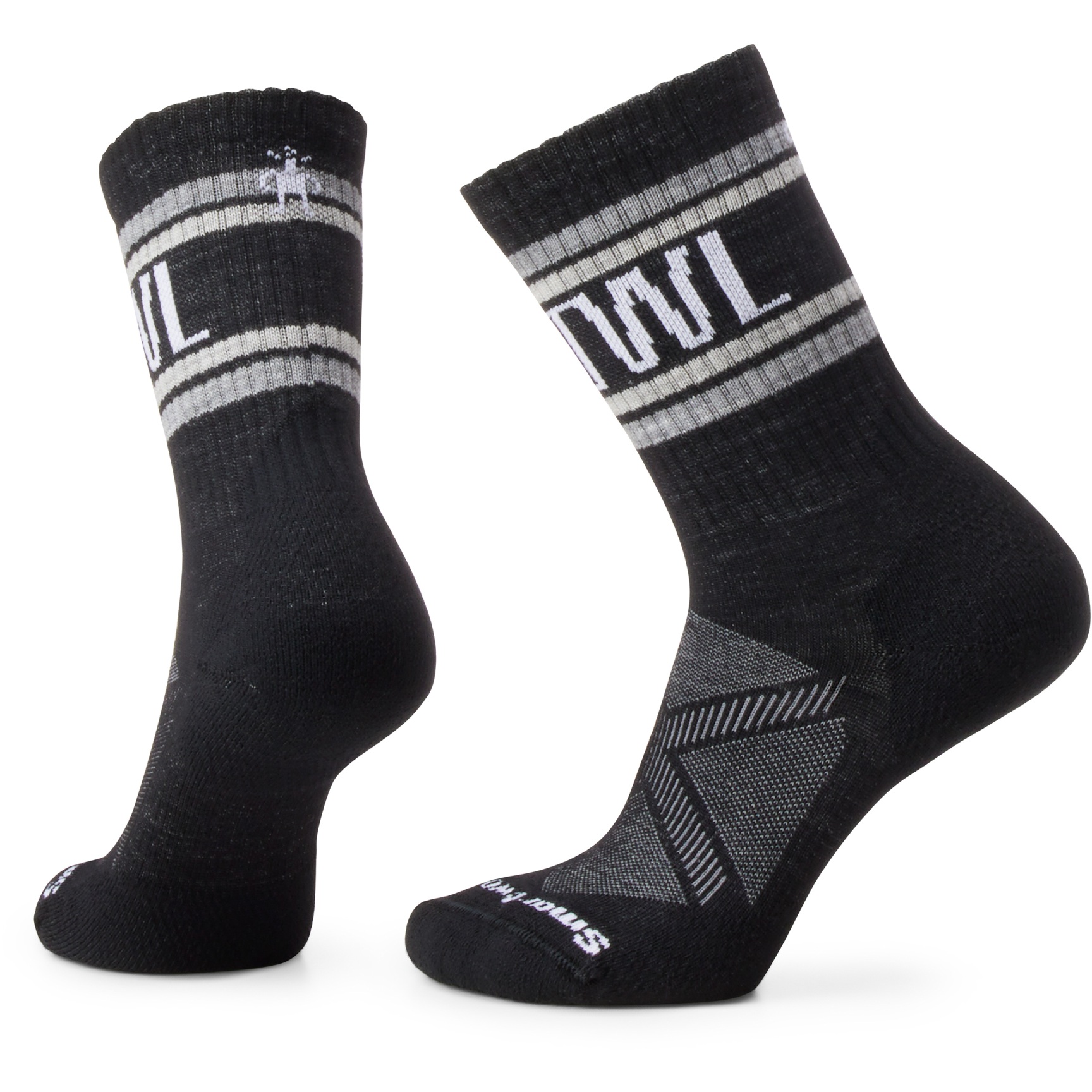 Produktbild von SmartWool Athletic Retro Stripe Crew Socken - 001 schwarz