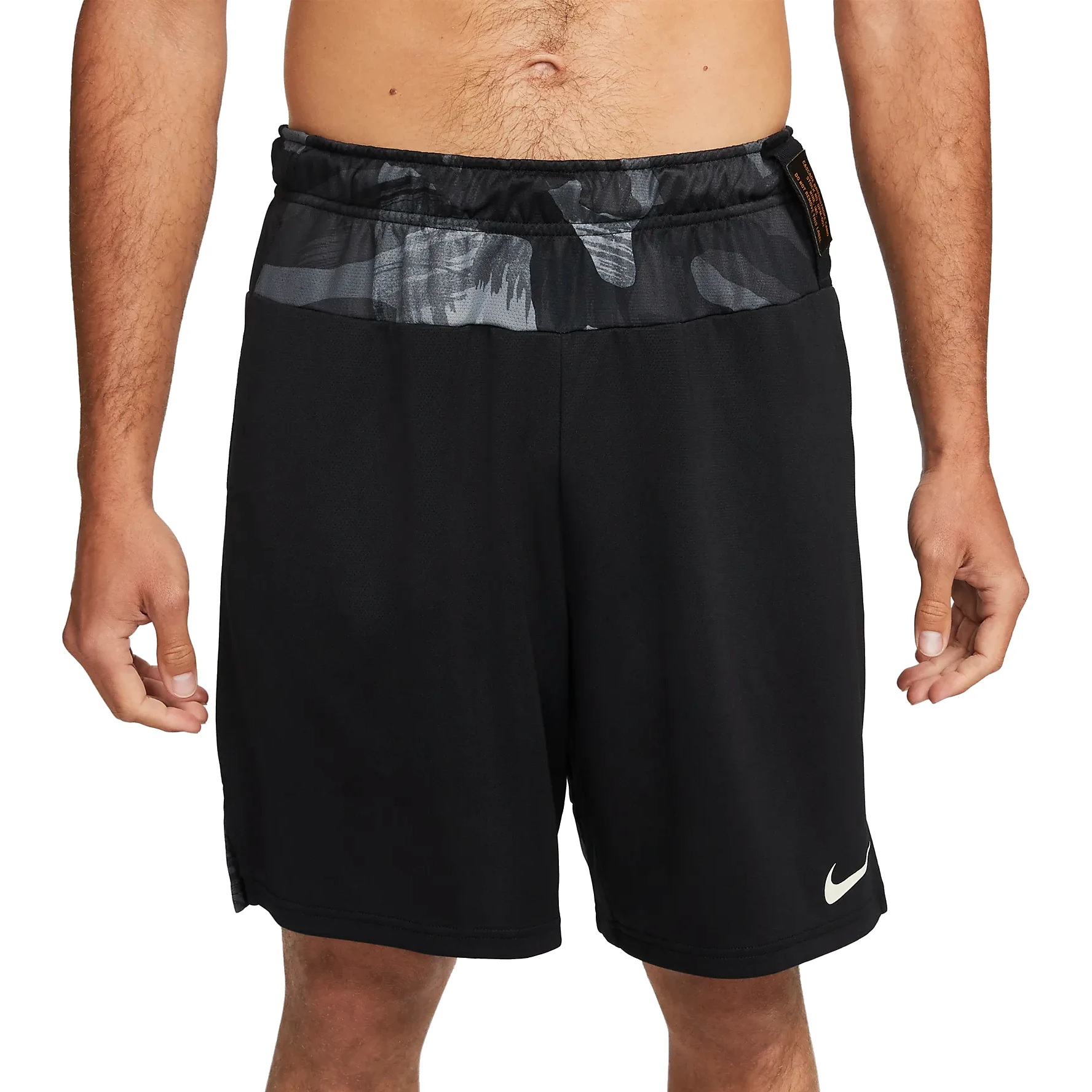 Produktbild von Nike Dri-FIT Strick-Trainingsshorts Herren - black/black/coconut milk DQ4810-010
