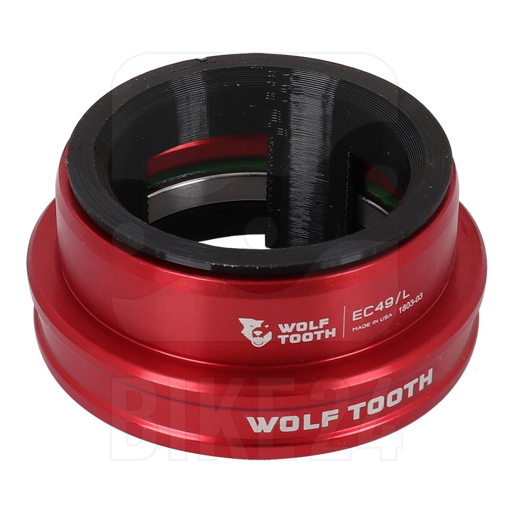 Produktbild von Wolf Tooth Precision EC Steuersatz Unterteil - EC49/40 - rot