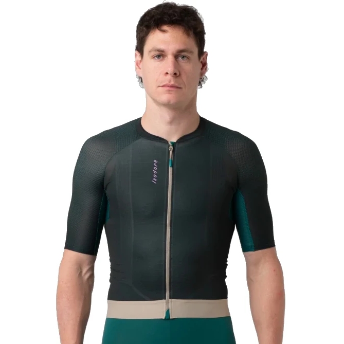 Isadore Alternative Cycling Jersey - Block Design - Anthracite | BIKE24