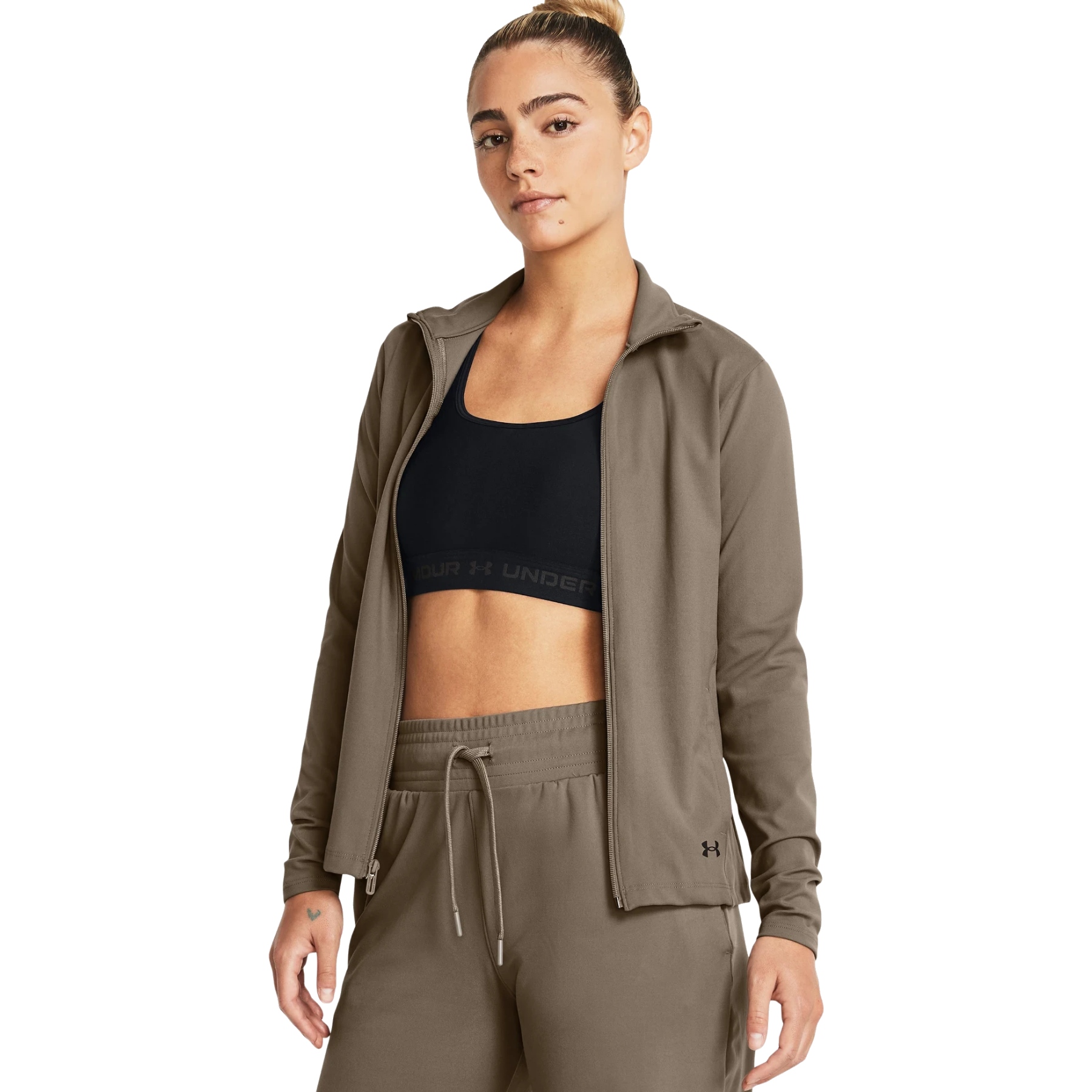 Picture of Under Armour UA Motion Jacket Women - Taupe Dusk/Black