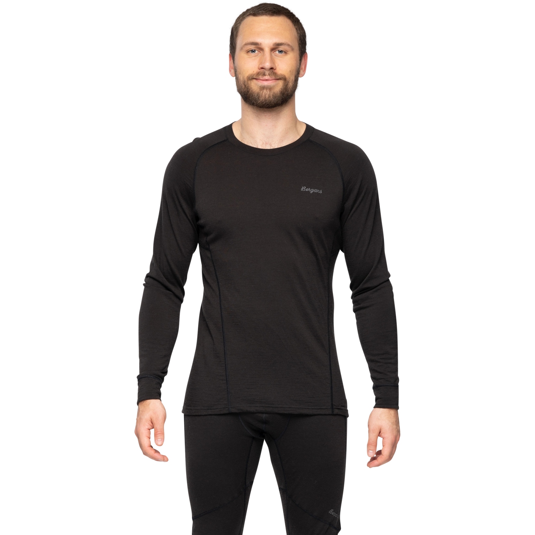 Bergans Inner:Pure Merino Long Sleeve Men - black | BIKE24