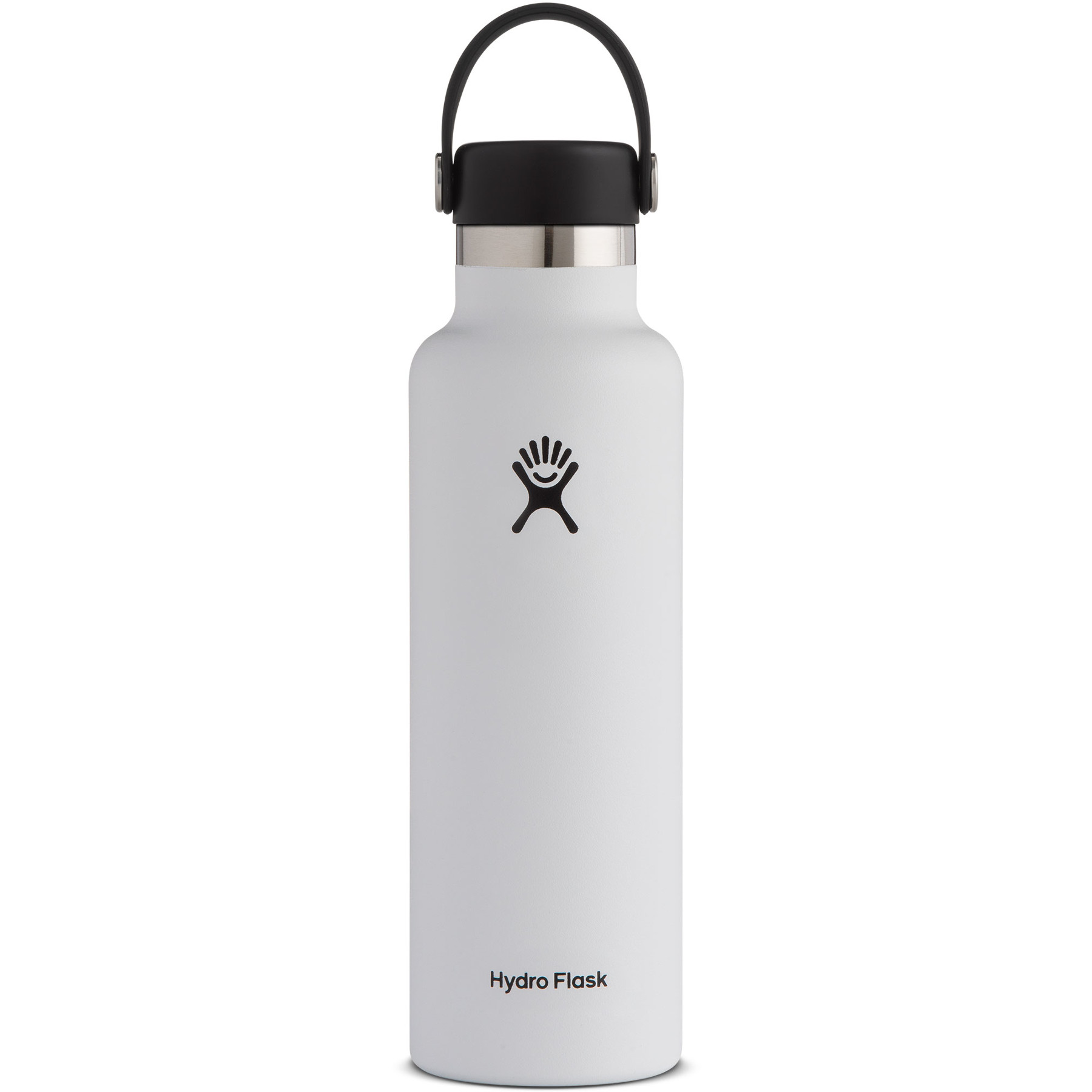 Picture of Hydro Flask 21 oz Standard Mouth Insulated Bottle + Flex Cap - 621ml - White