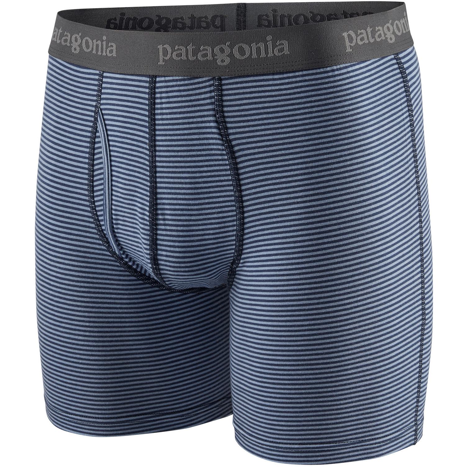 Picture of Patagonia Men&#039;s Essential Boxer Briefs 6&quot; - Fathom Stripe: New Navy