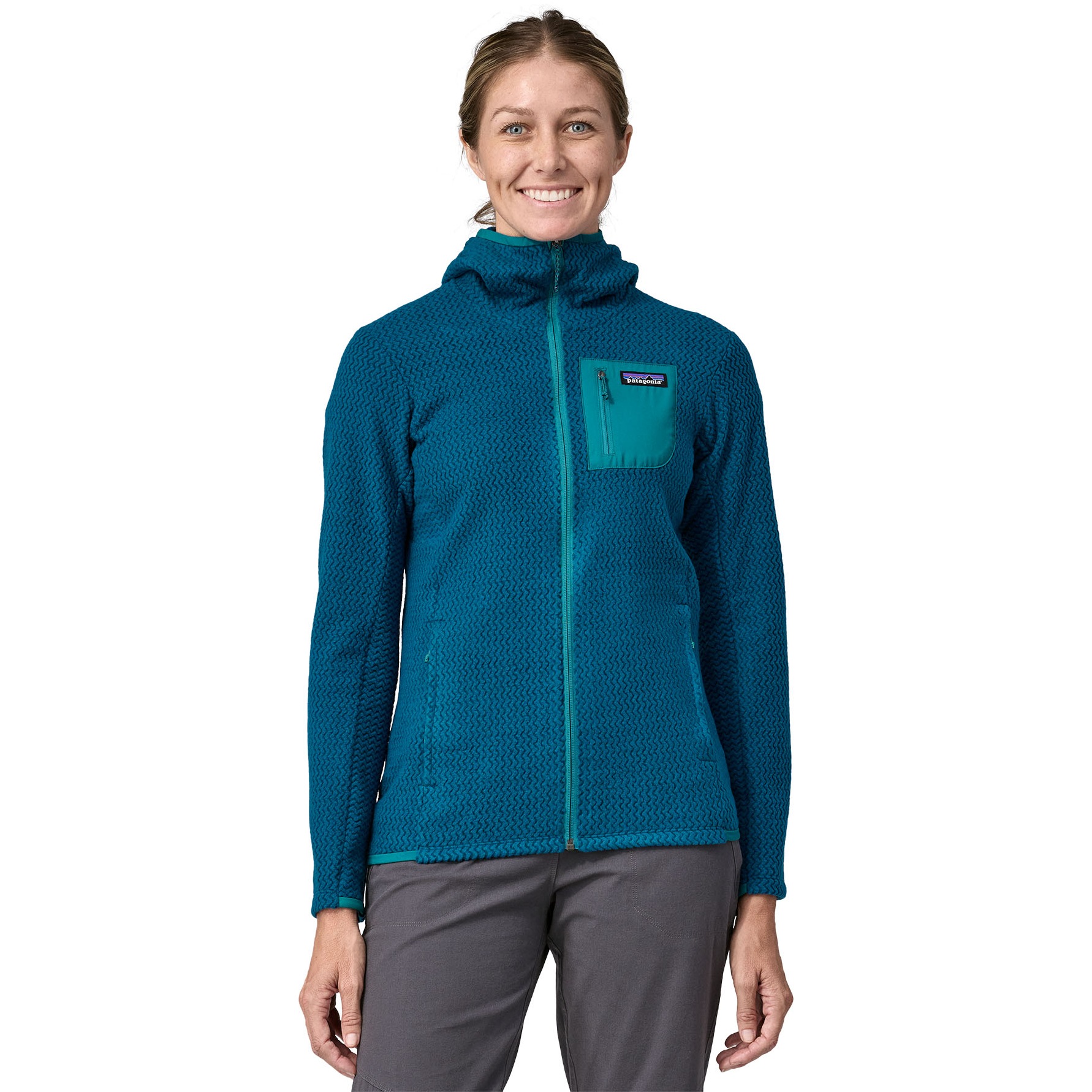 Patagonia R1 Air Full Zip Hoody Women Lagom Blue BIKE24