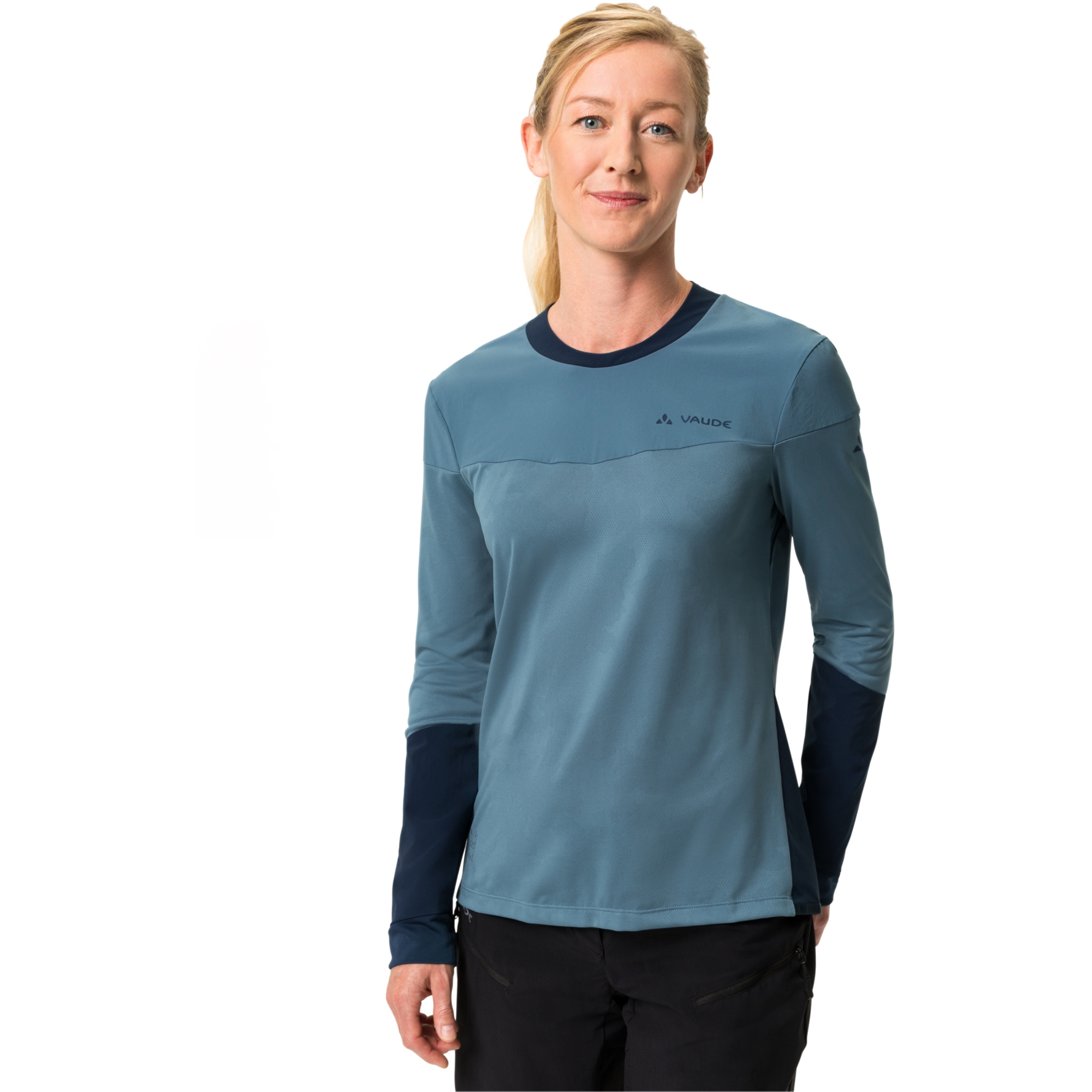 Picture of Vaude Moab PRO Long Sleeve Shirt Women - blue grey