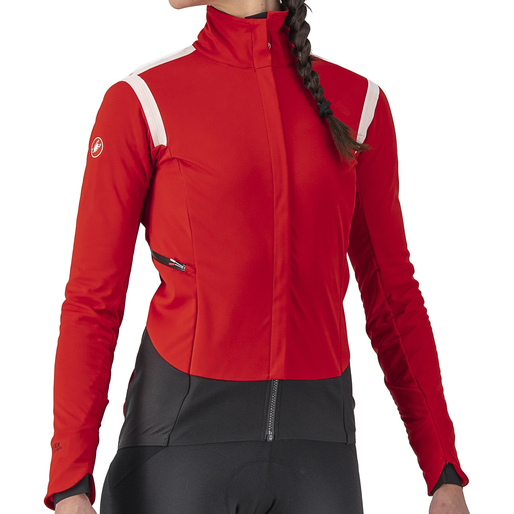 Picture of Castelli Alpha RoS 2 W Jacket Women&#039;s - red/white-silver grey 023