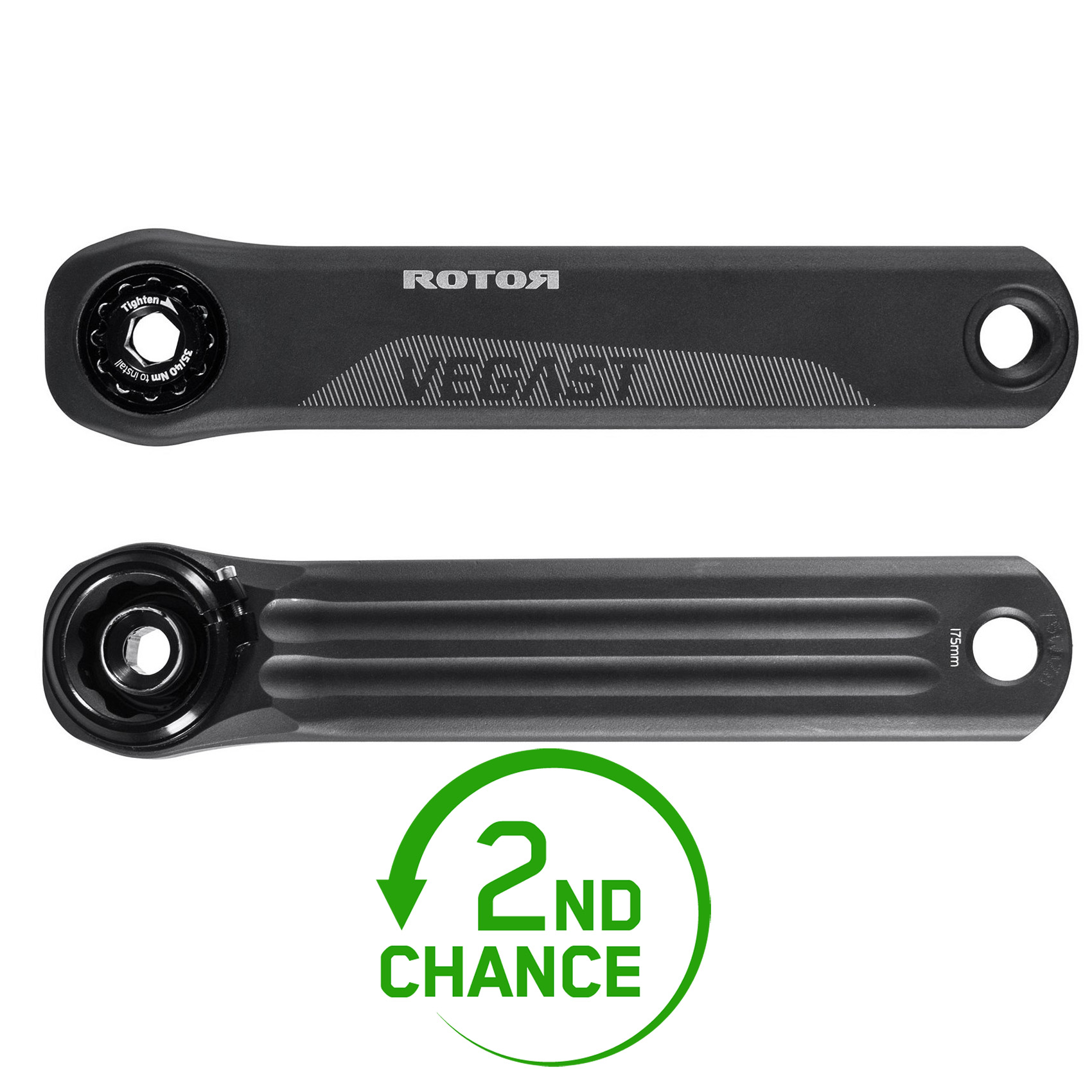 Bild von Rotor VEGAST 3D+ Kurbelarme - schwarz - B-Ware