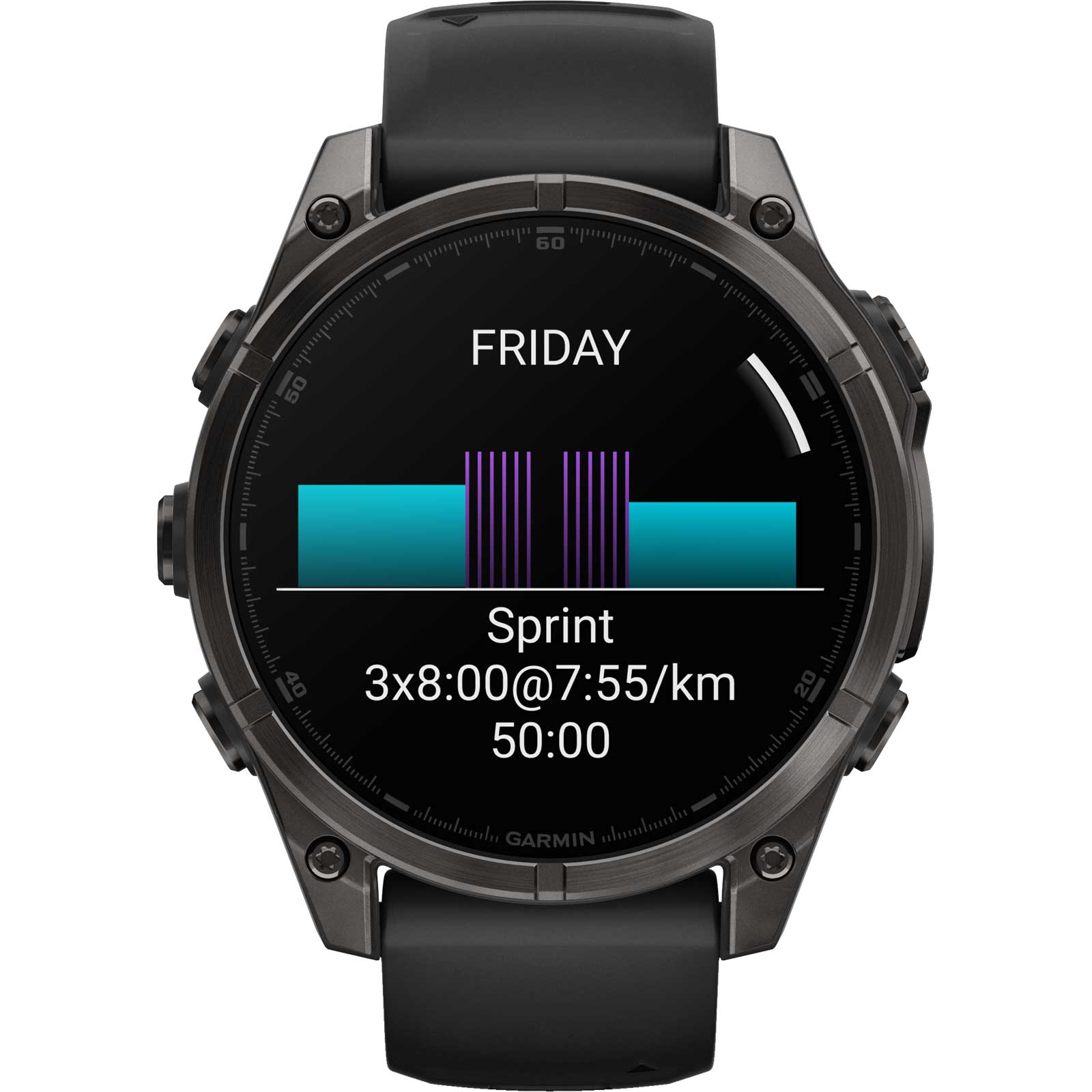 Garmin fenix 8 AMOLED Sapphire GPS Smartwatch - 47mm - Black