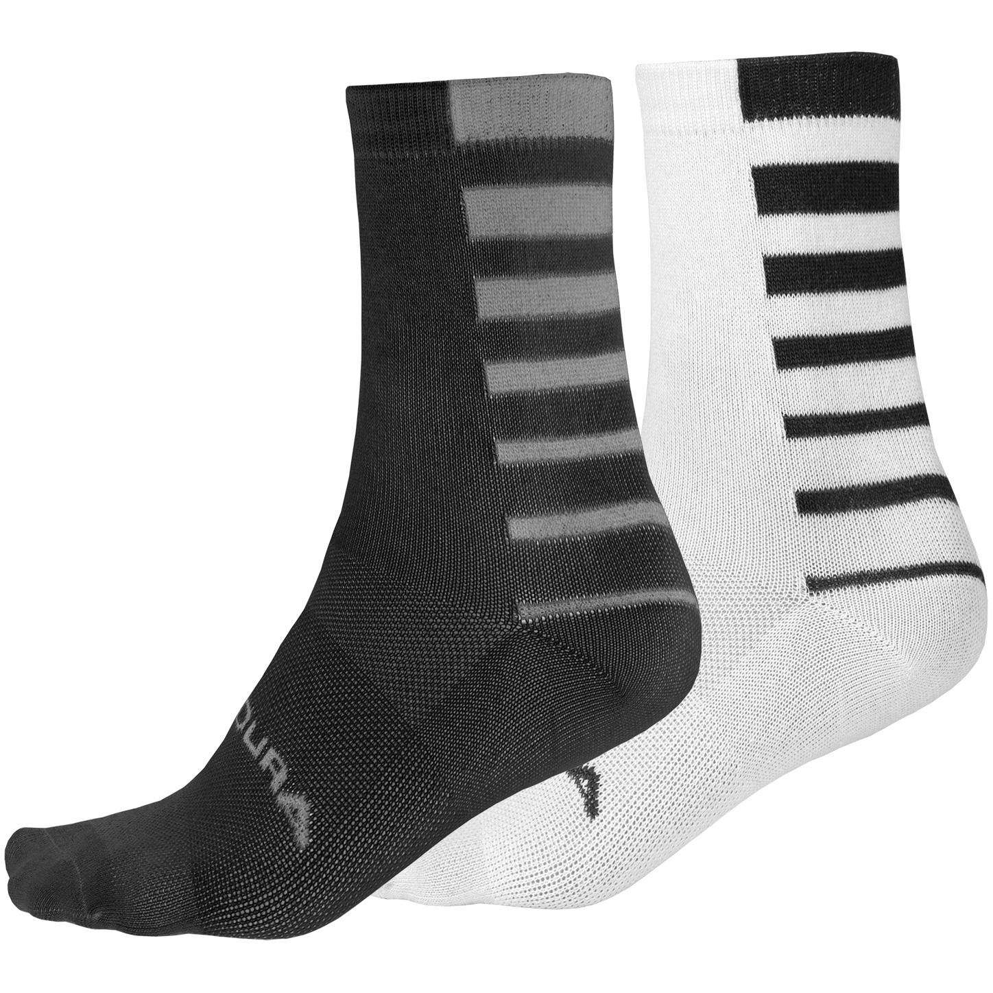 Picture of Endura Coolmax® Stripe Socks (Twin Pack) - black
