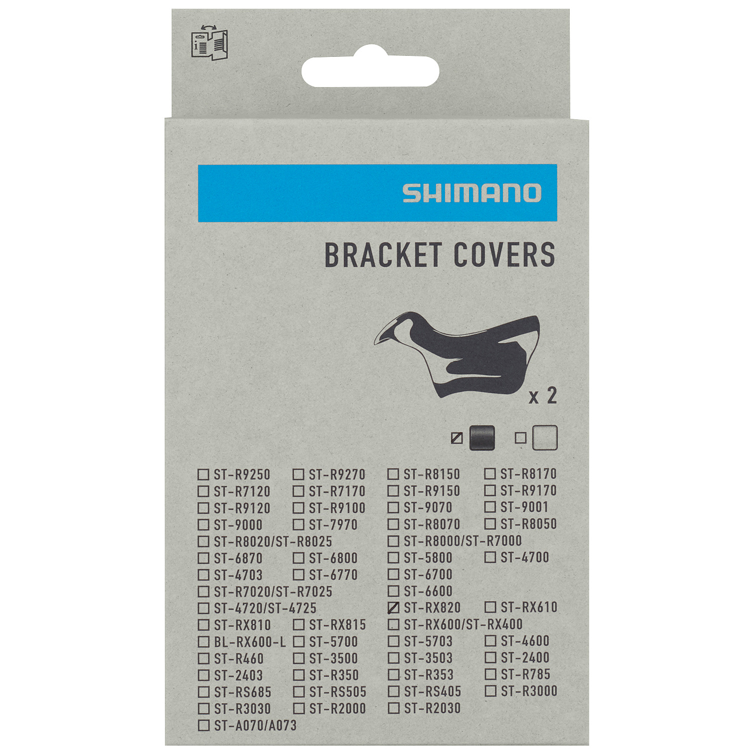 YILON 　Cut out cheek op Shimano Gumowa Osłona dla Manetka - Y0RY98010 | dla GRX BL