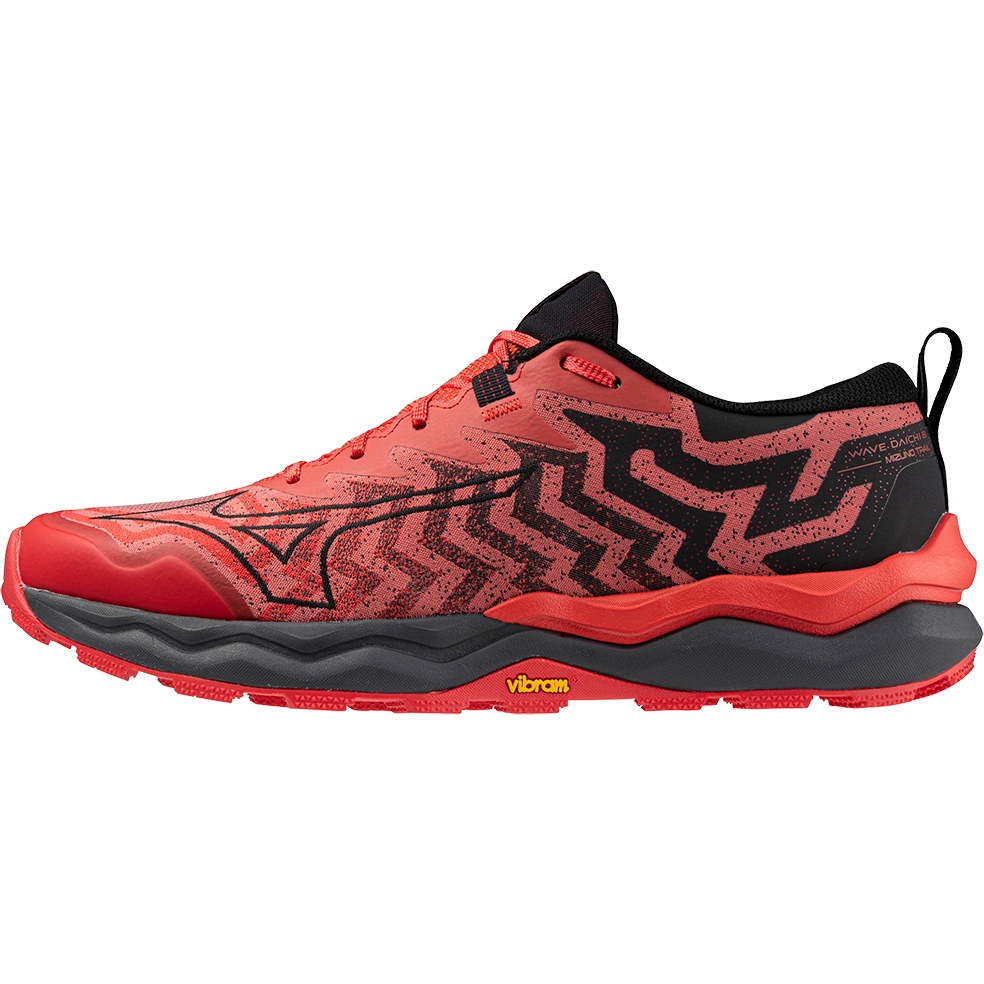Picture of Mizuno Wave Daichi 8 Trail Running Shoes Men - Cayenne / Black / High Risk Red