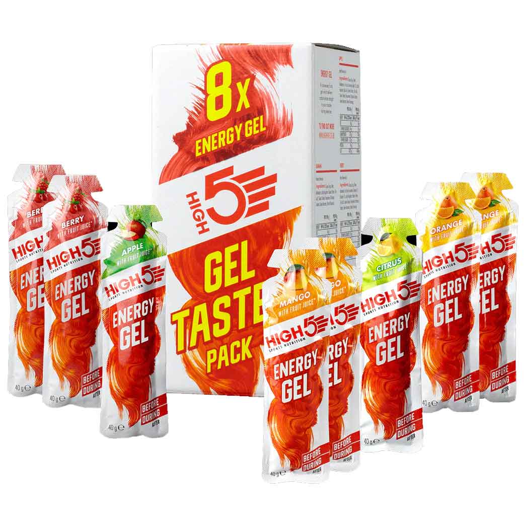 Produktbild von High5 Energy Gel Taster Pack - Kohlenhydrat-Gel - Testpaket - 8x40g
