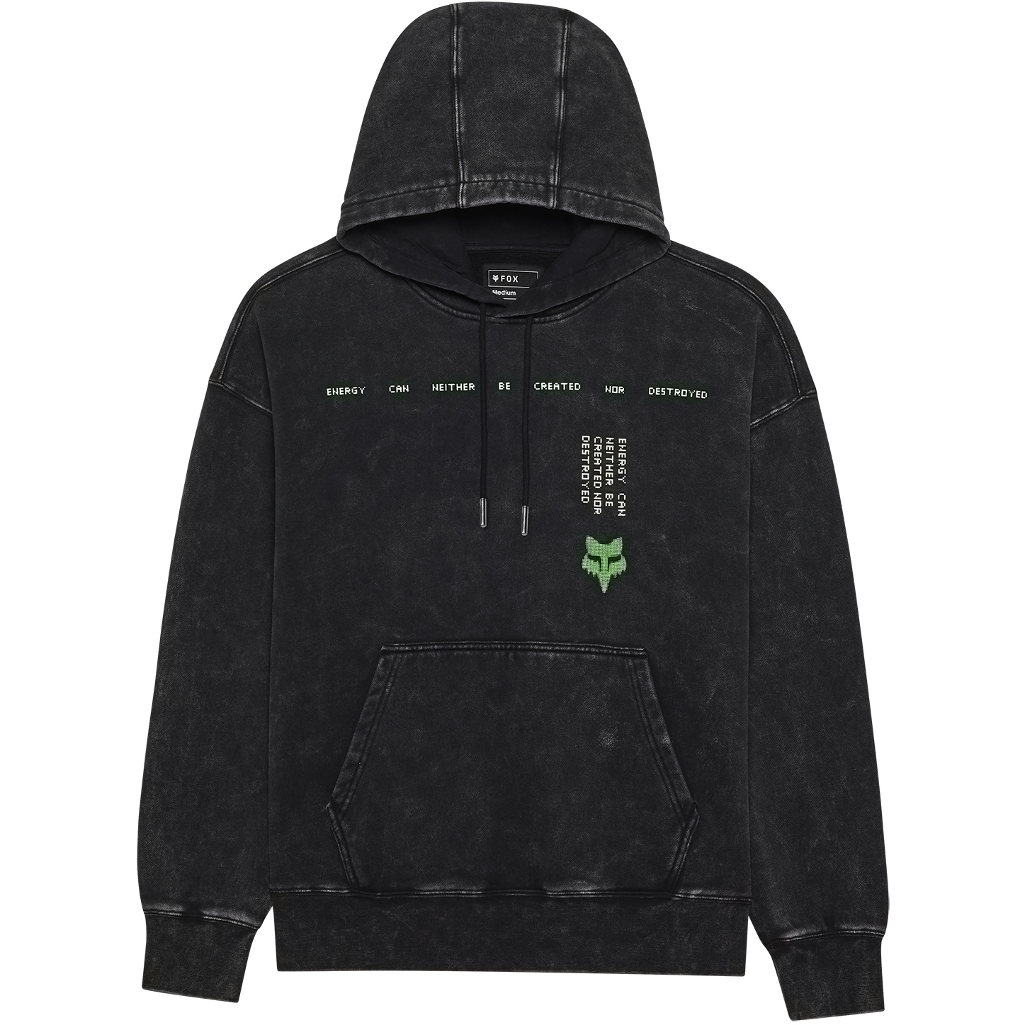 FOX Throttle Oversized Fleece Hoodie Men black BIKE24