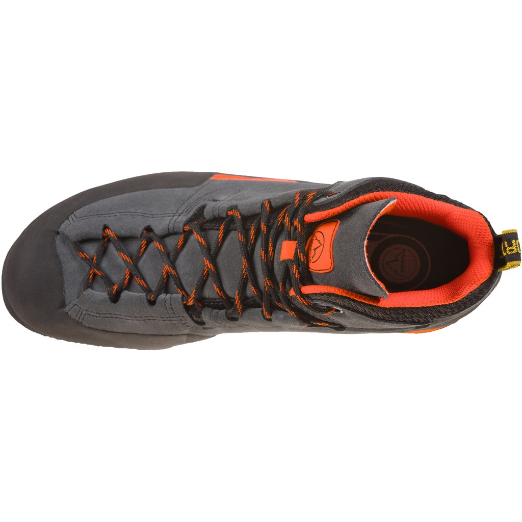 La Sportiva Boulder X Mid GTX Approach Shoes Men - Carbon/Flame