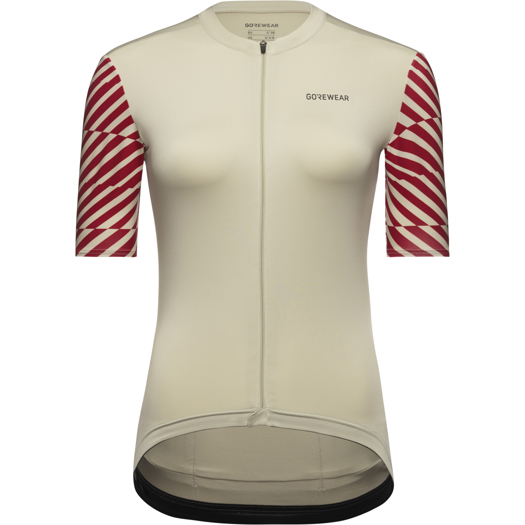 Produktbild von GOREWEAR Swiftride Optical Kurzarm-Trikot Damen - tech beige/utility red BGDA
