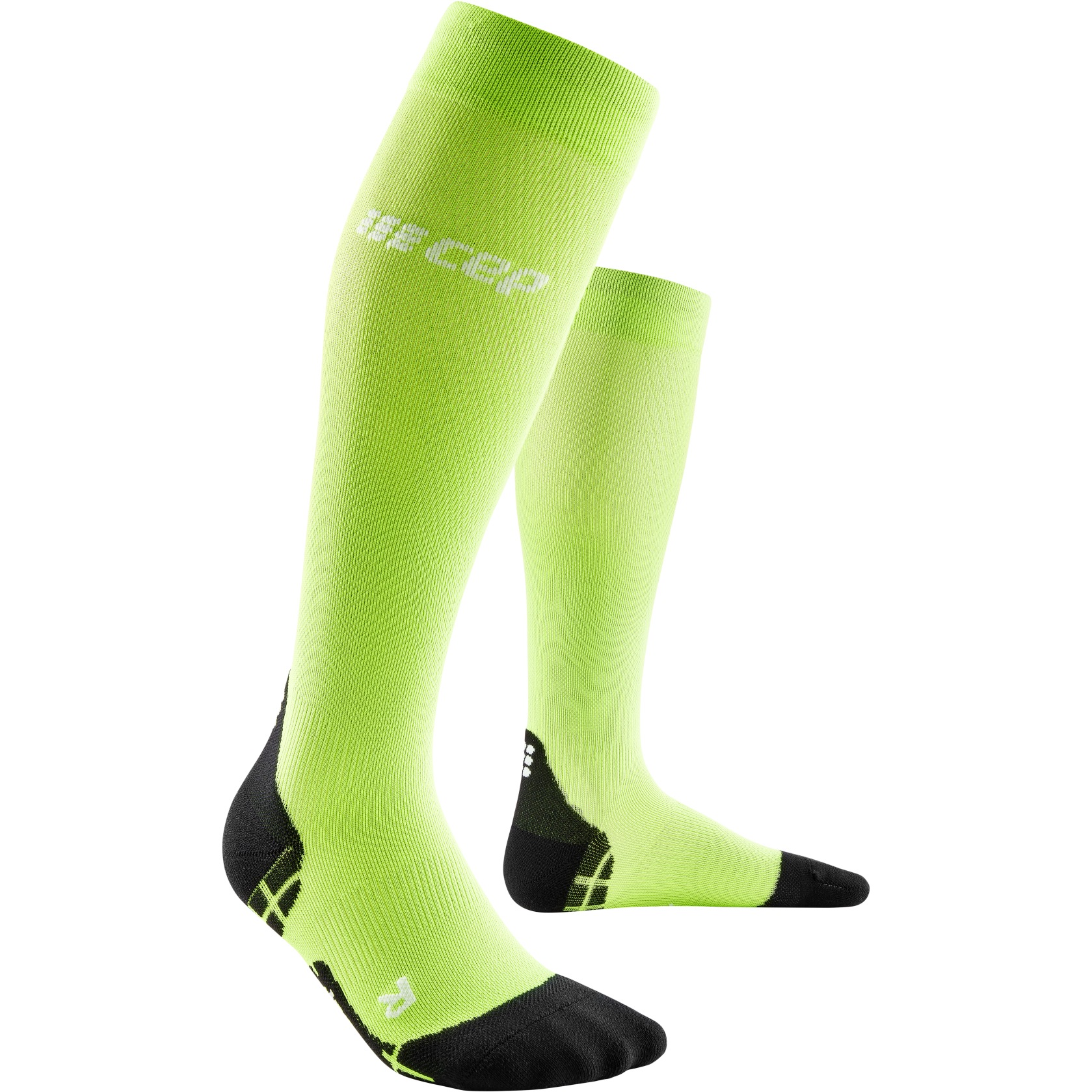 Picture of CEP Run Ultralight Compression Socks Women - flash green/black