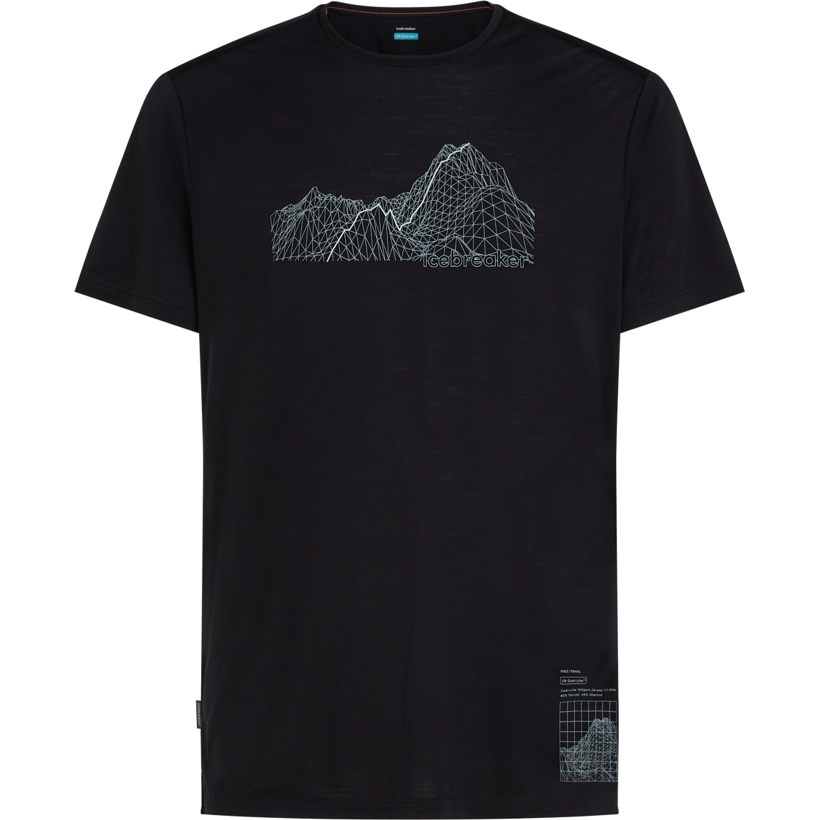 T-shirt Icebreaker Homme Taille M Noir – Laine Mérinos, Manches Courtes, D'occasion