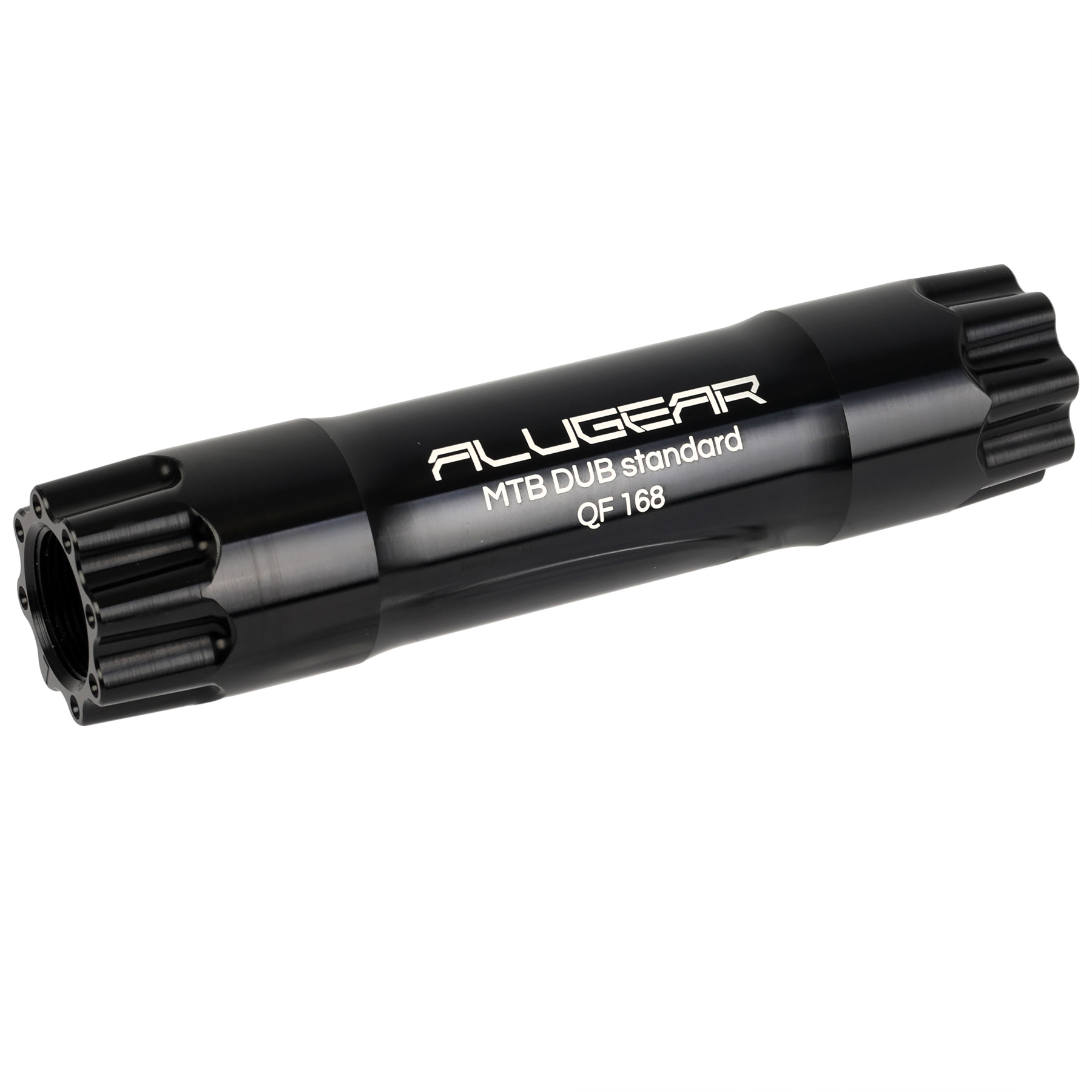 Produktbild von Alugear Welle für STELLAR MTB Kurbelarme - 168mm Standard - schwarz