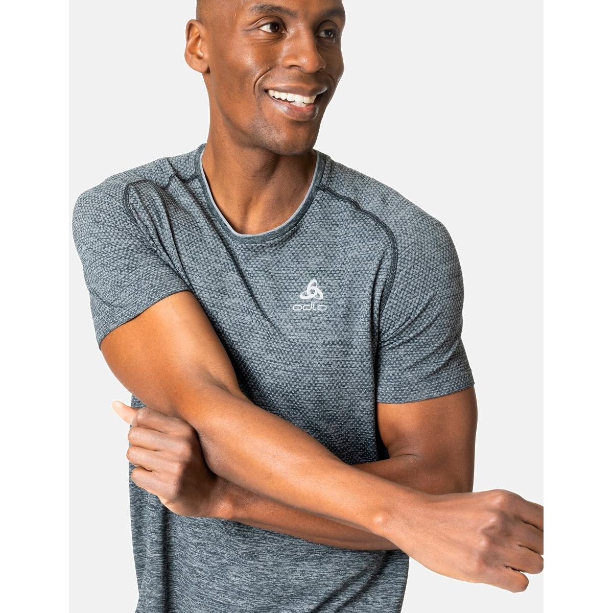 Odlo Essentials Seamless Running T-Shirt Men - grey melange