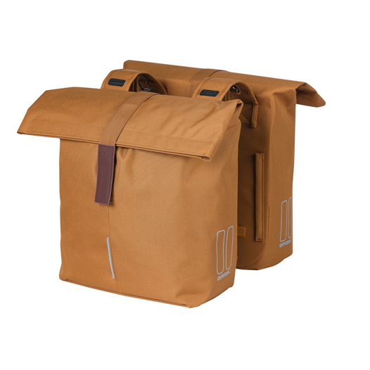 Image of Basil City Double Bag - camel brown