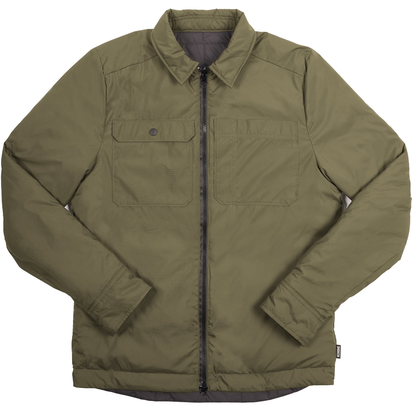 Picture of CHROME Two Way Insulated Shacket Jacket - Black/ Dusty Olive