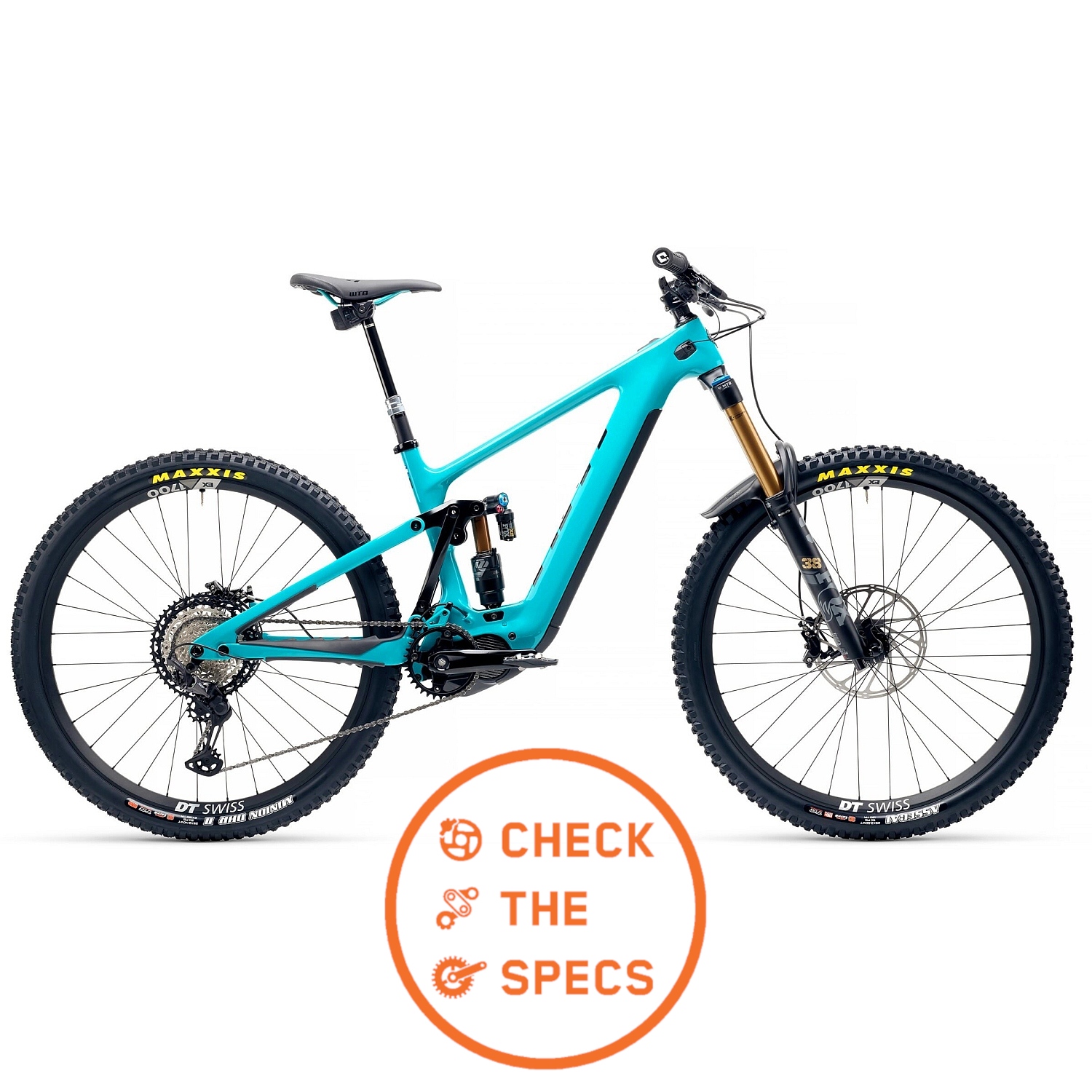 Image of Yeti Cycles 160E - T1 29" Carbon E-MTB - 2022 - Turquoise A01