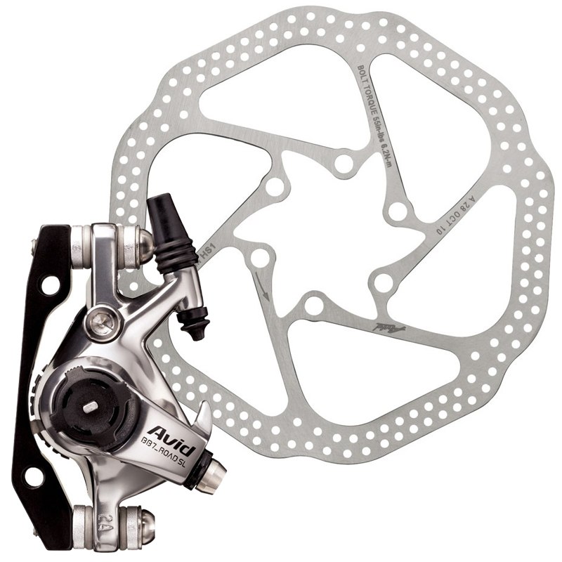 Picture of SRAM BB7 Road SL Mechanical Disc Brake Caliper (CPS) - incl. Adapter and Disc