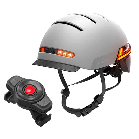 Picture of Livall BH51T Neo Helmet + BR80 Remote Control - sandstone grey