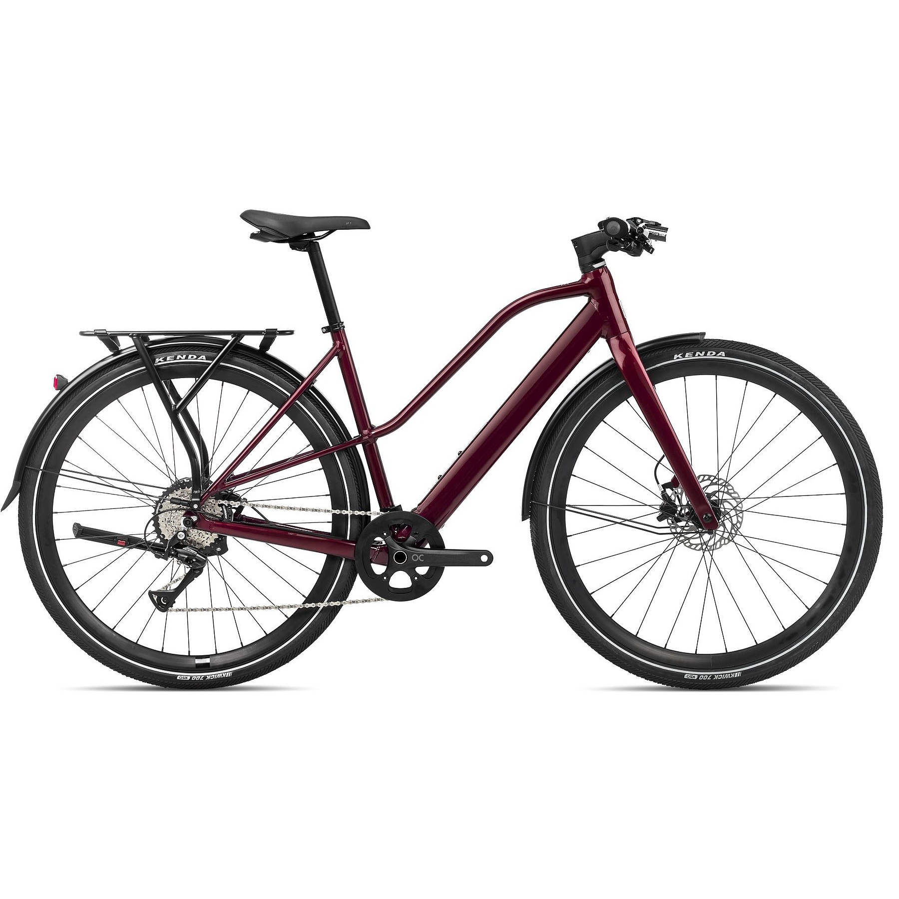 Immagine prodotto da Orbea City Bike Elettrica Donna - VIBE MID H30 EQ - 2024 - Metallic Burgundy Red