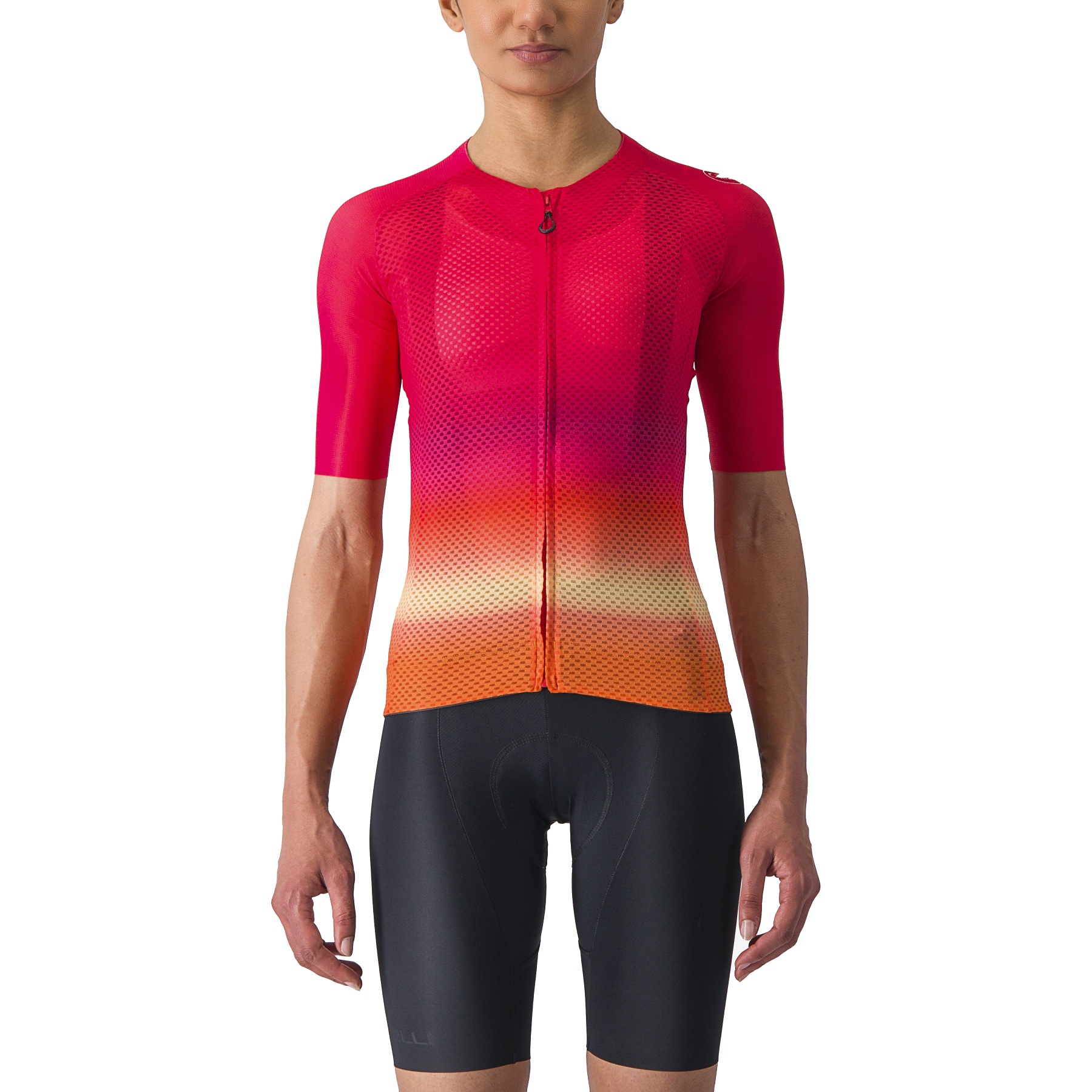 Picture of Castelli Climber&#039;s 4.0 Jersey Women - hibiscus/pink-orange 081