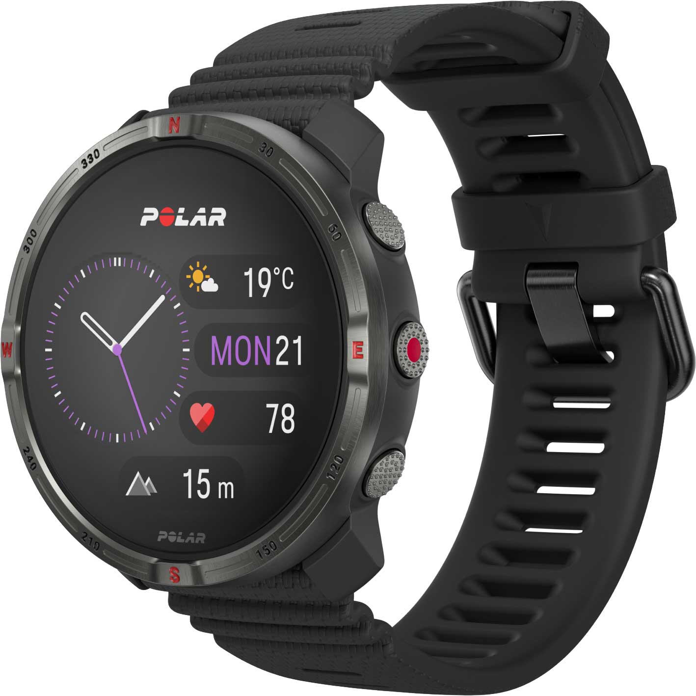 Productfoto van Polar Grit X2 GPS Multisporthorloge - zwart