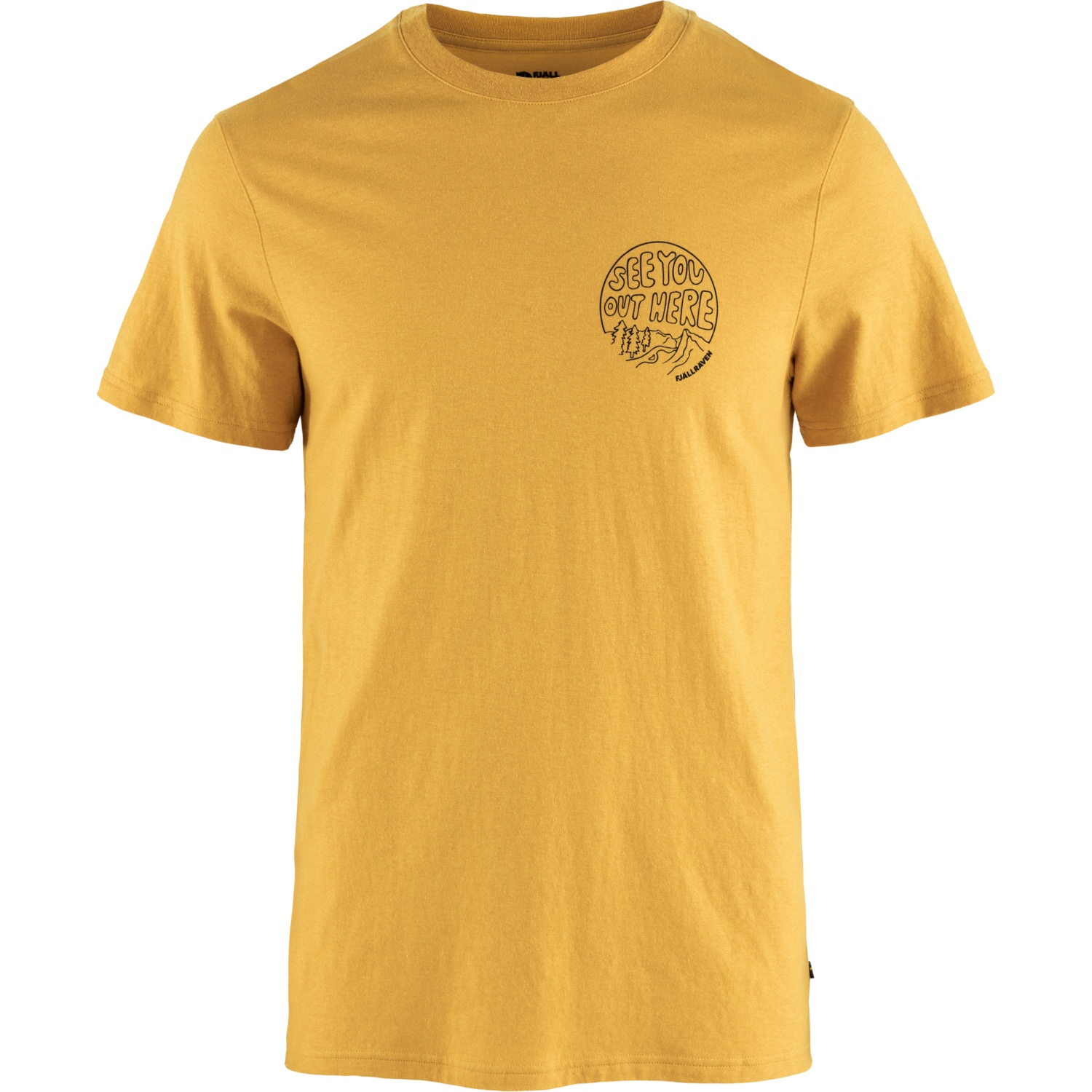 Picture of Fjällräven Hemp Blend Out Here T-Shirt Men - ochre