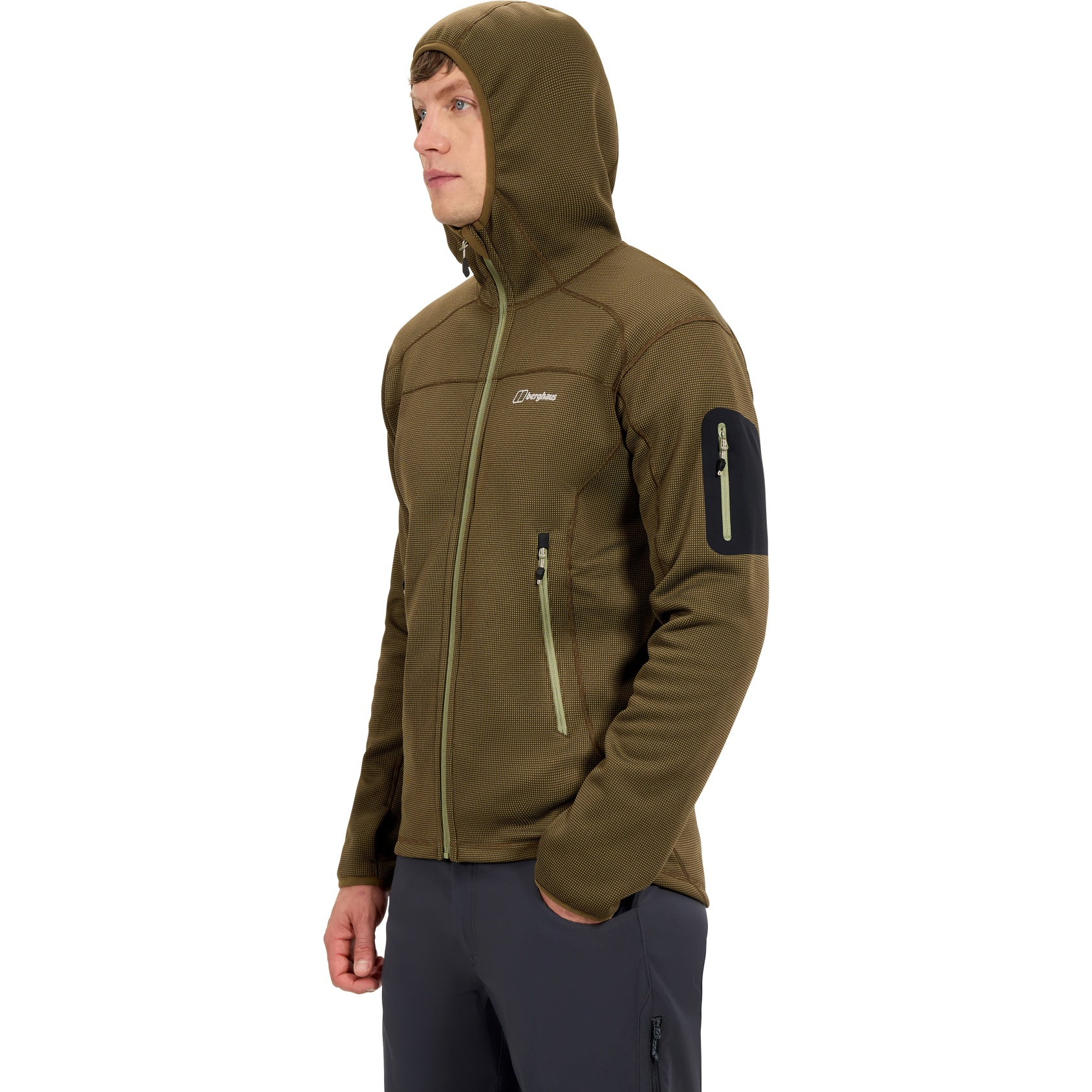 Polaire Berghaus Femme Taille 18 - Bleu, Capuche, Légère, 1/4 Zip - Excellent état