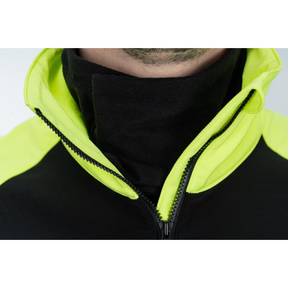 CUBE BLACKLINE 365 Safety Softshell Jacket Men - black'n'neon yellow