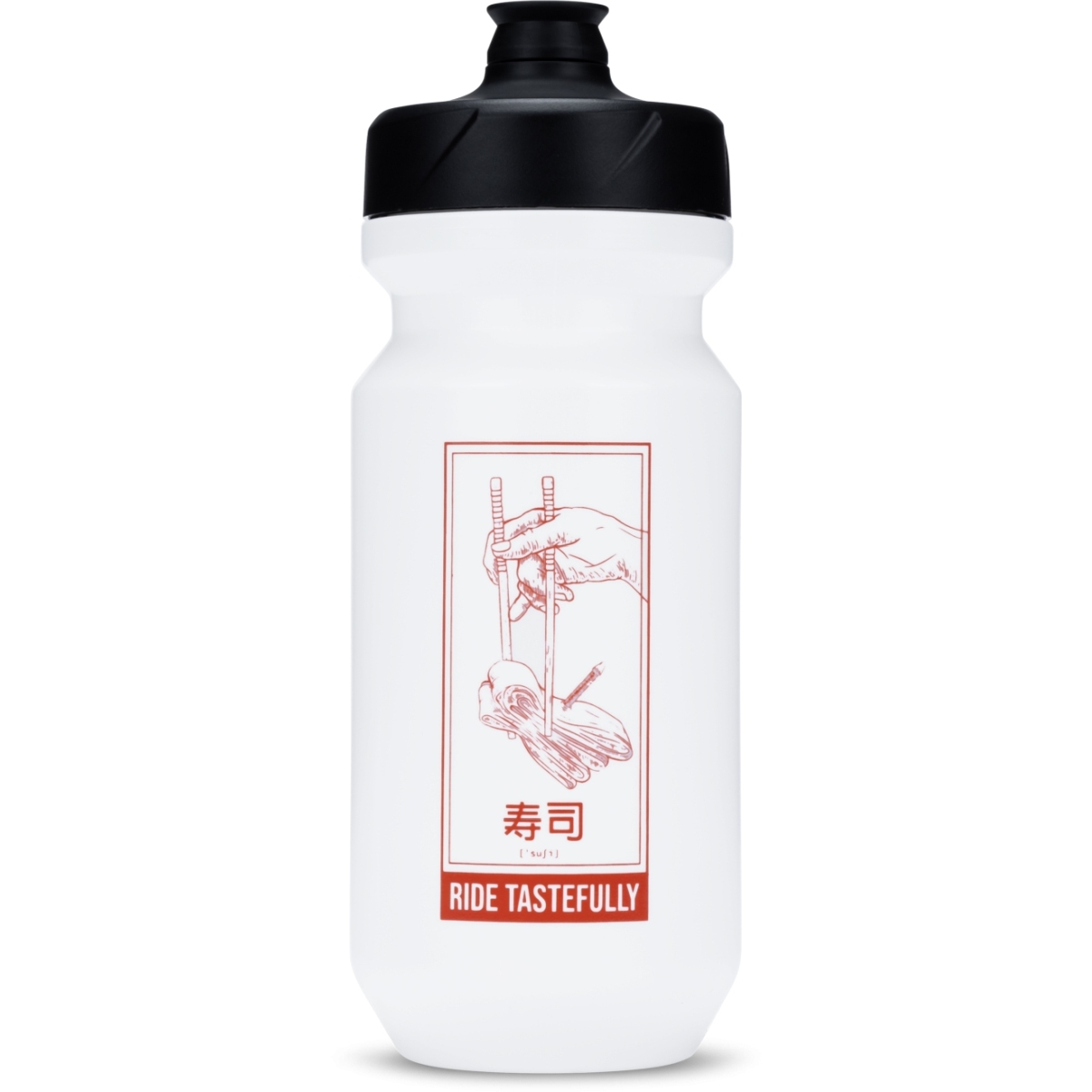 Photo produit de CUBE Bidon de Vélo - Flow 500 - white´n´red