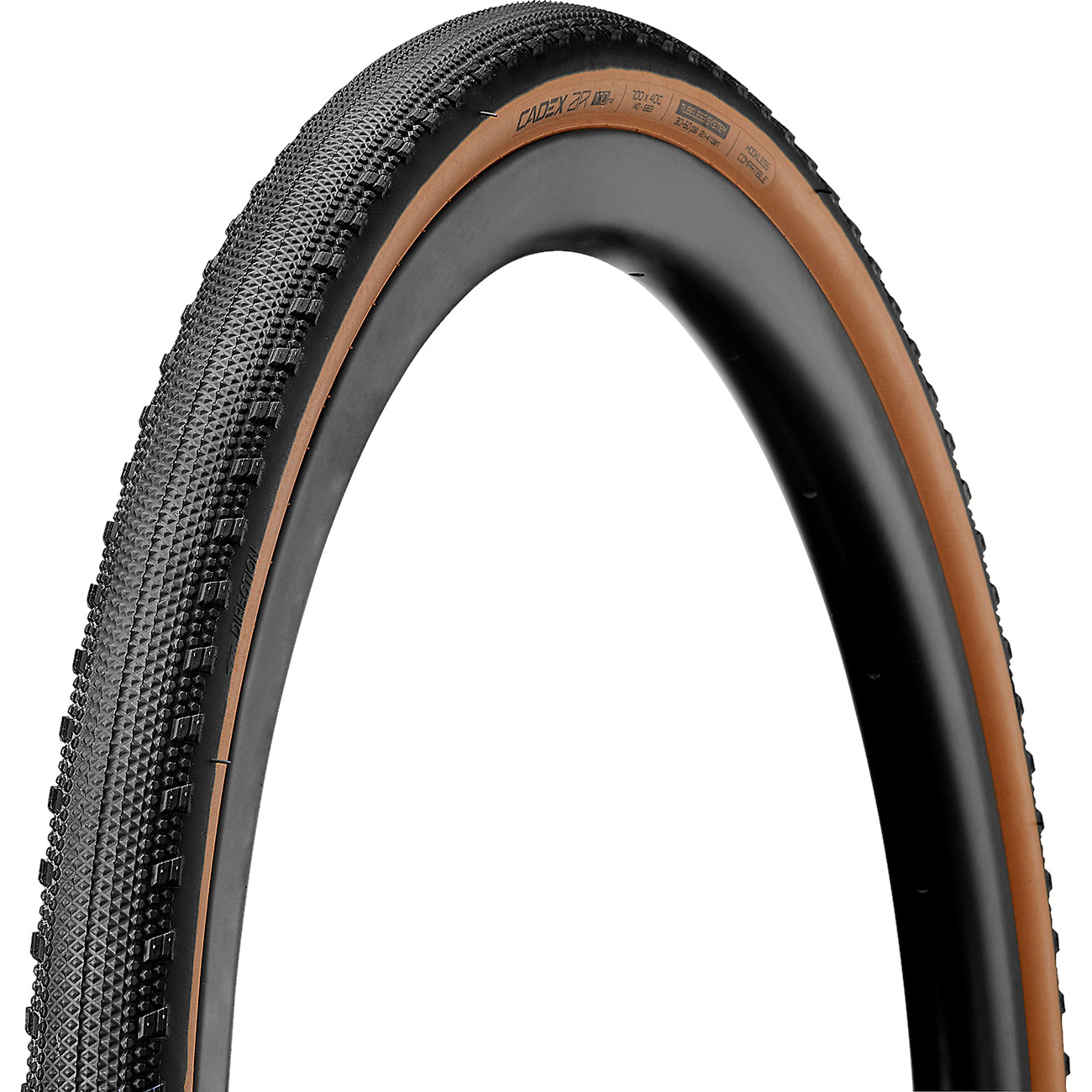 Picture of CADEX AR Folding Tire | AR-S Dual Compound | Dual Shield | Tubeless Ready - 40-622